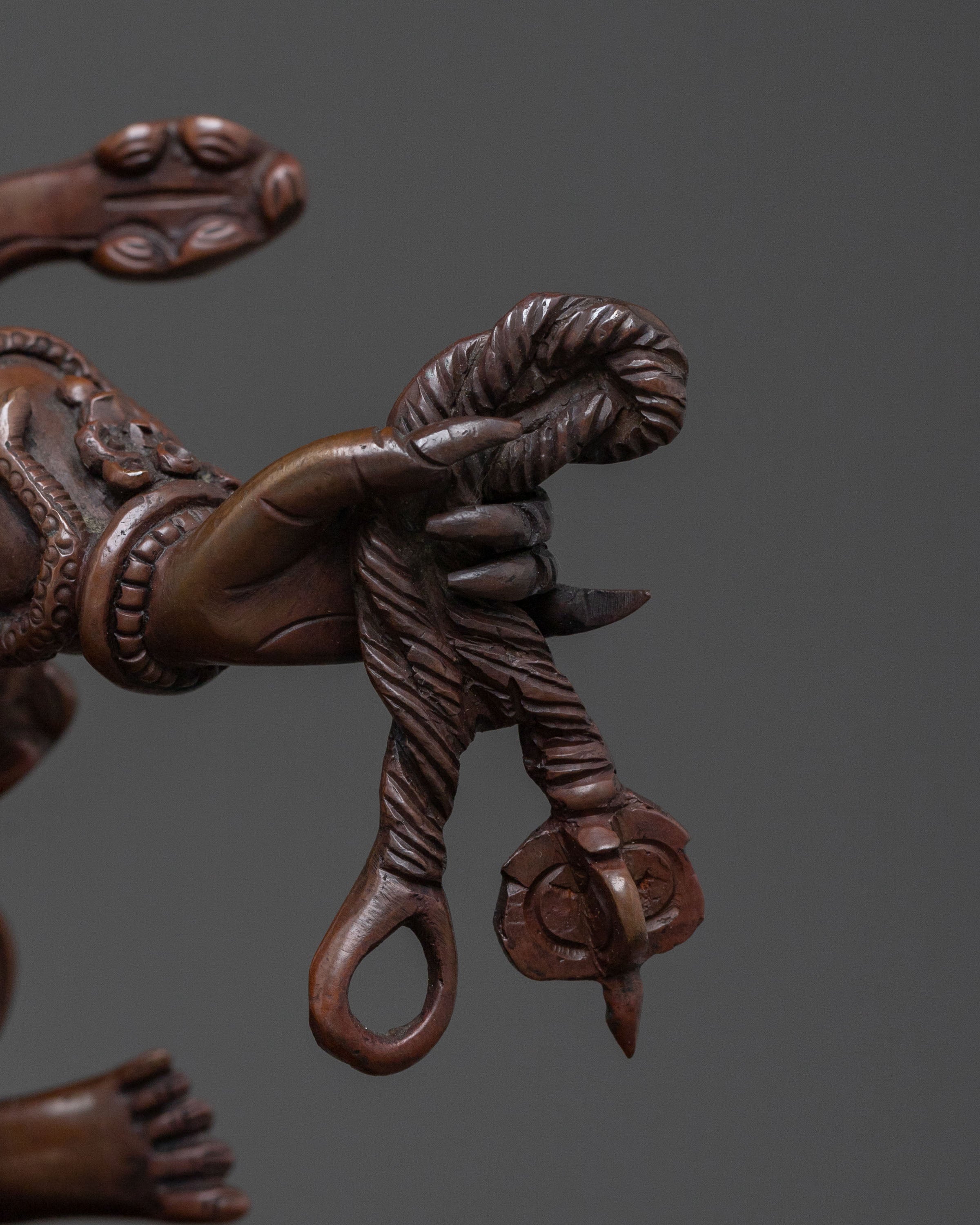 Dandapani Sacred Statue | Oxidized Copper Body
