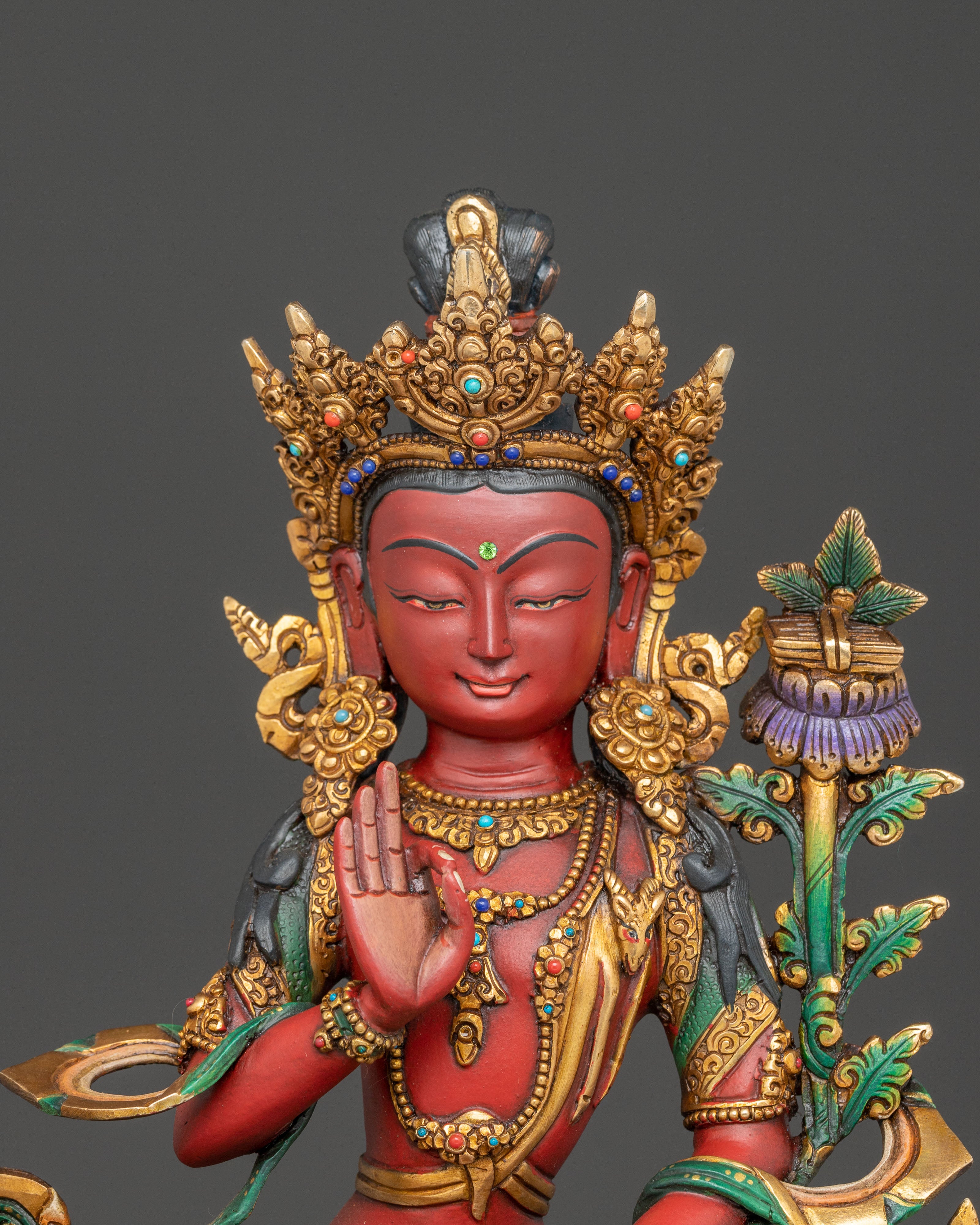 Simhanada Lokeshvara and Lokeshwor Statue Set | Symbol of Fearless Wisdom