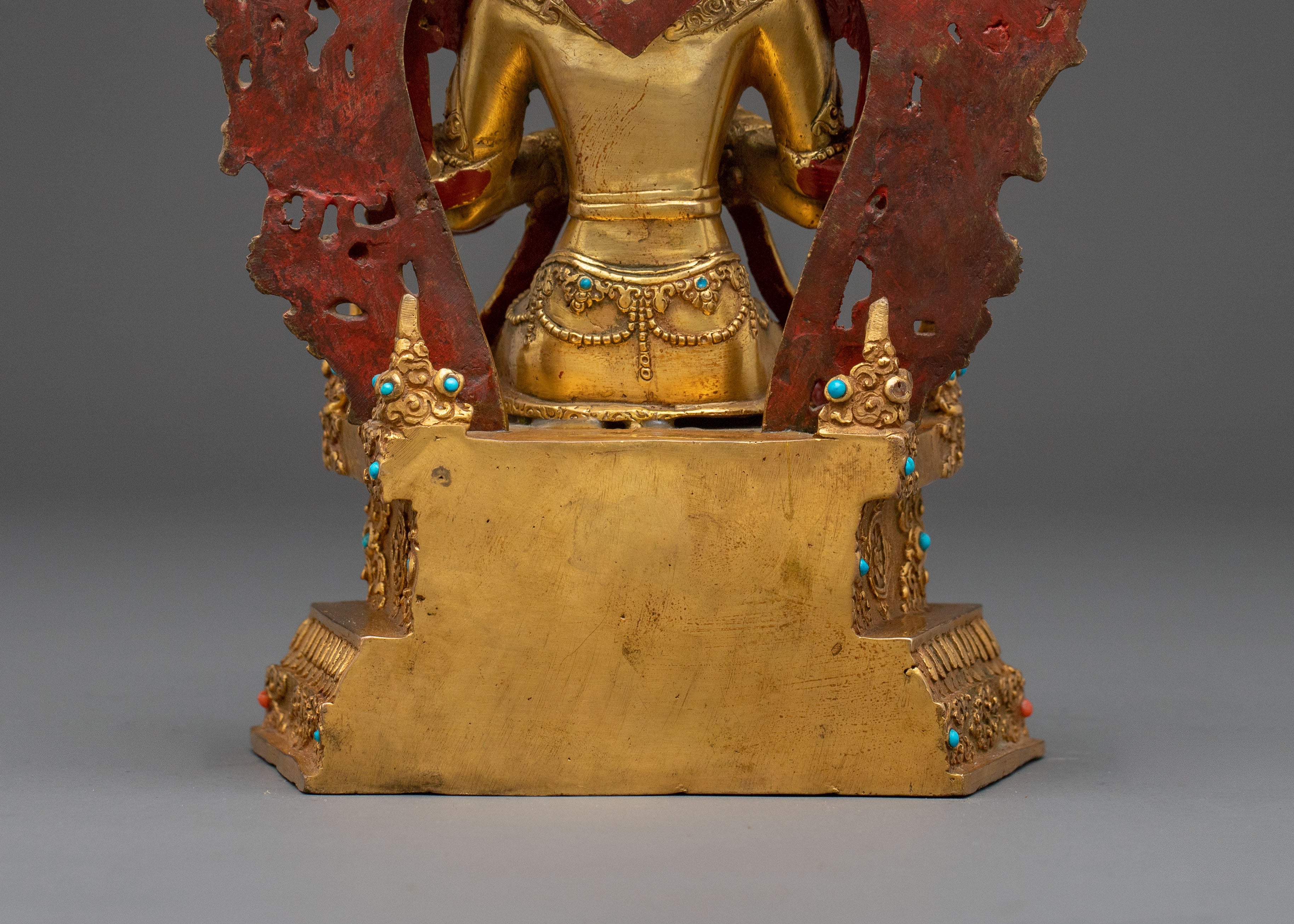 Maitreya Buddha Future Hope Statue | 24K Gold Gilded Future Buddha Sculpture