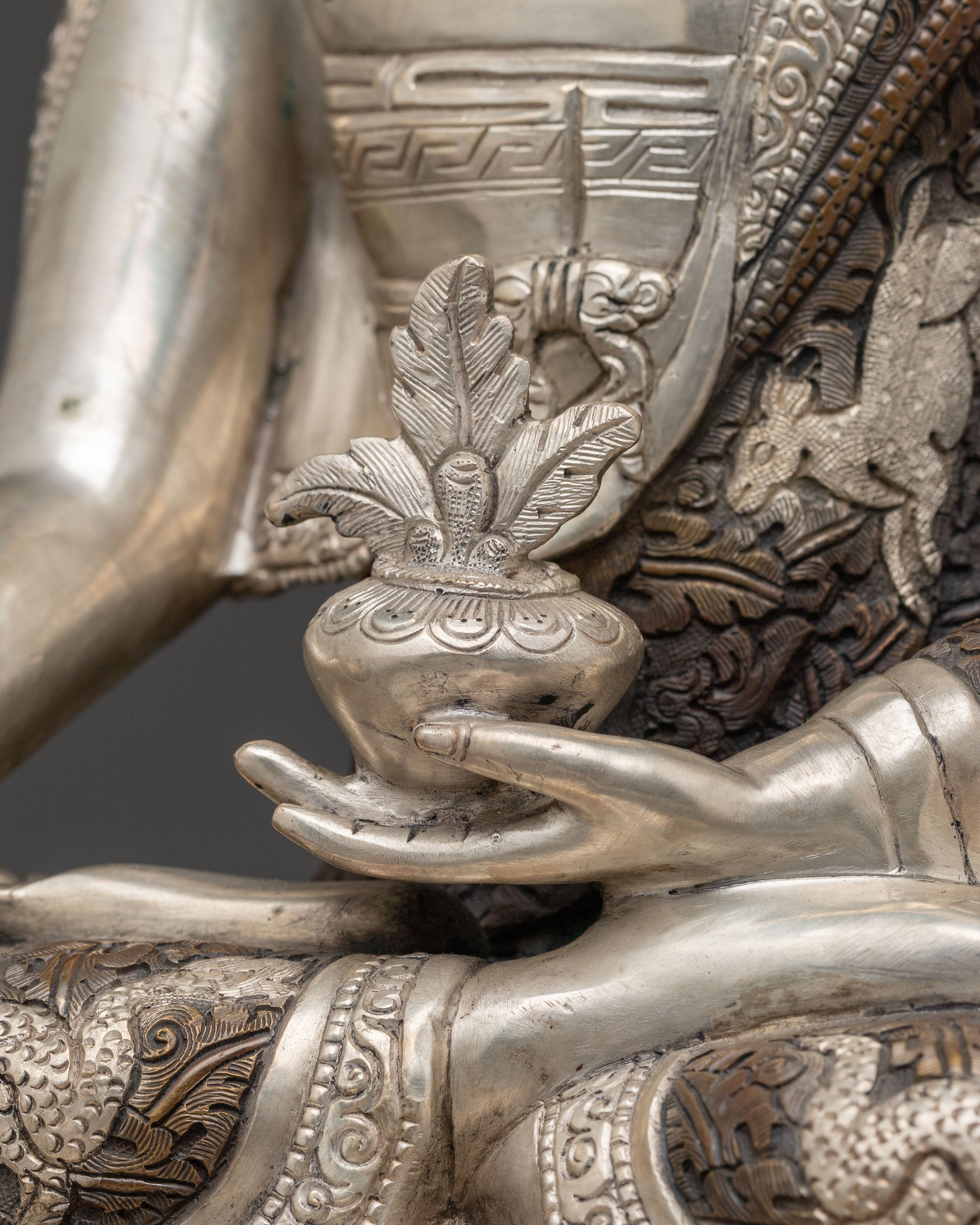 Medicine Buddha: Handcrafted Healing Sculpture