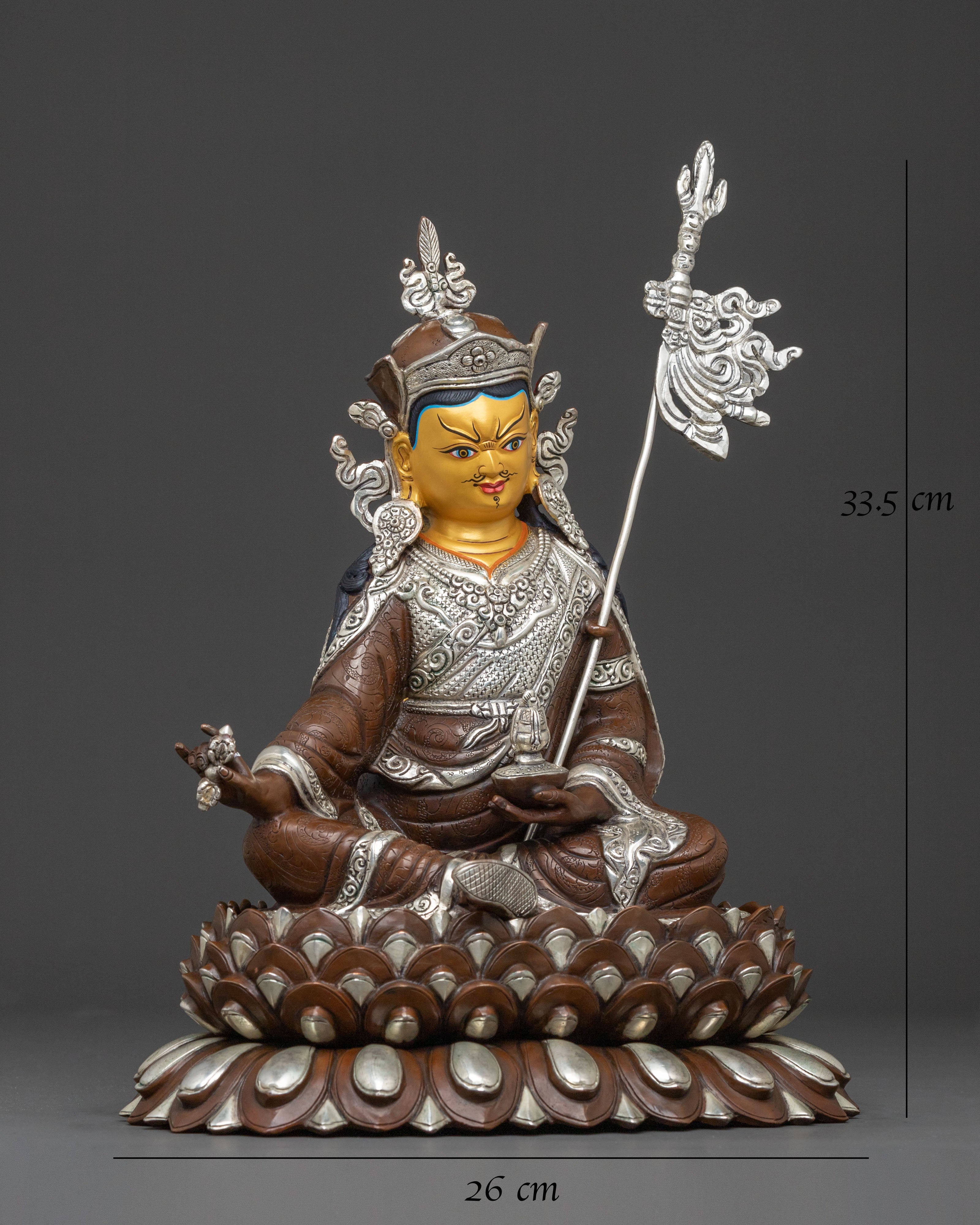Handcrafted Guru Rinpoche Statue | Altar Decor
