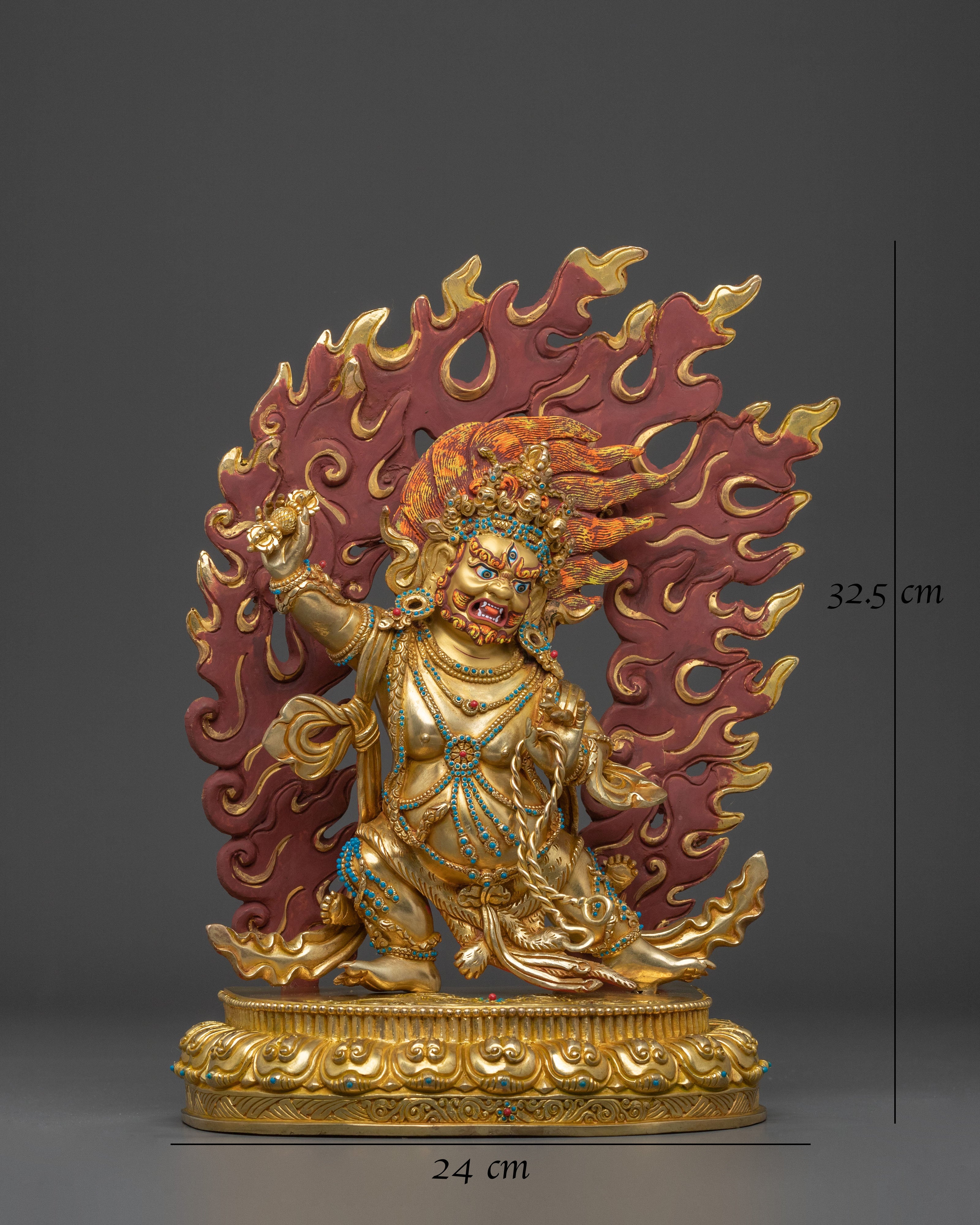 Vajrapani Hand Carved Statue | Guardian of Spiritual Power