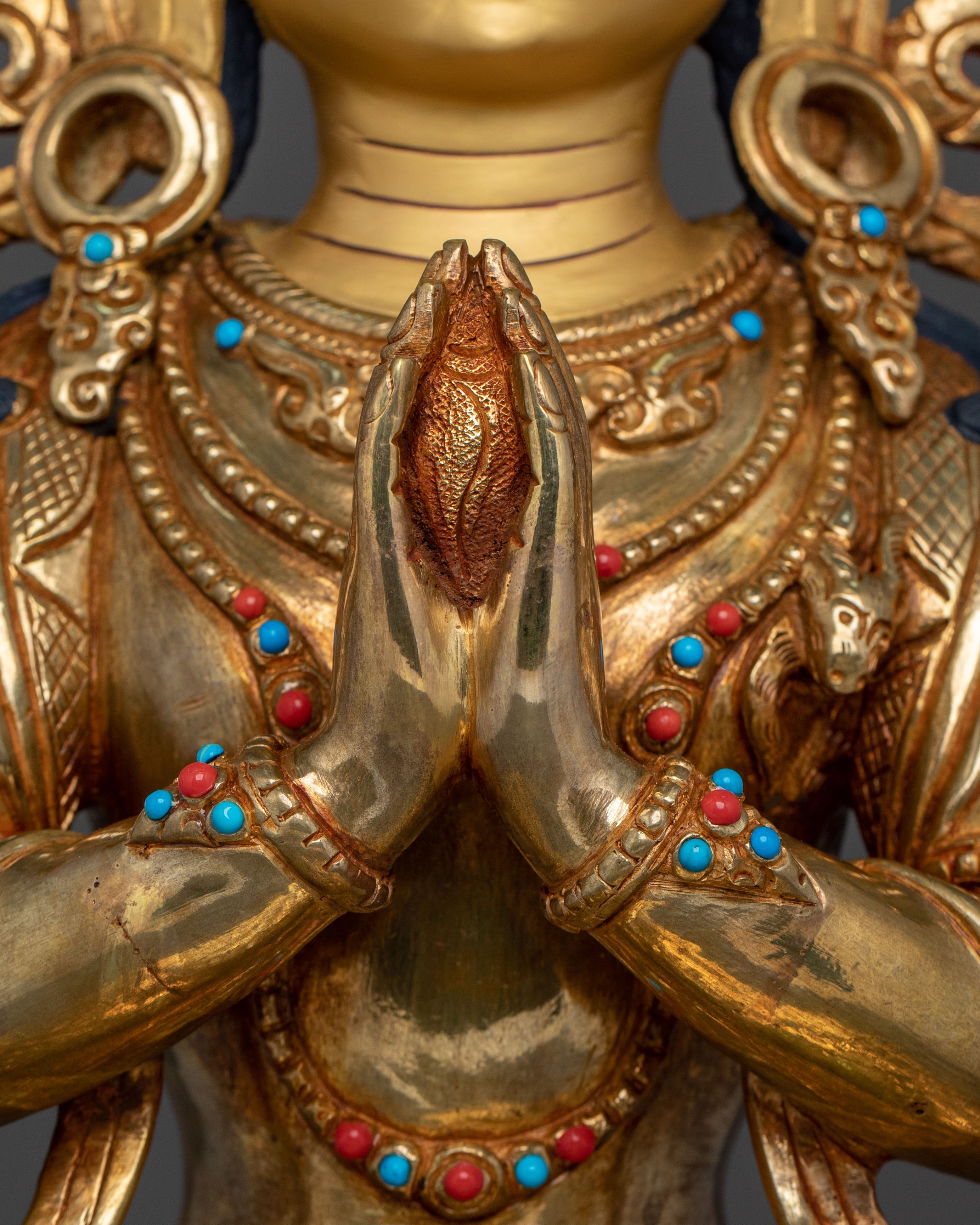 Four Armed Chenrezig Spiritual Figurine | Home Decor