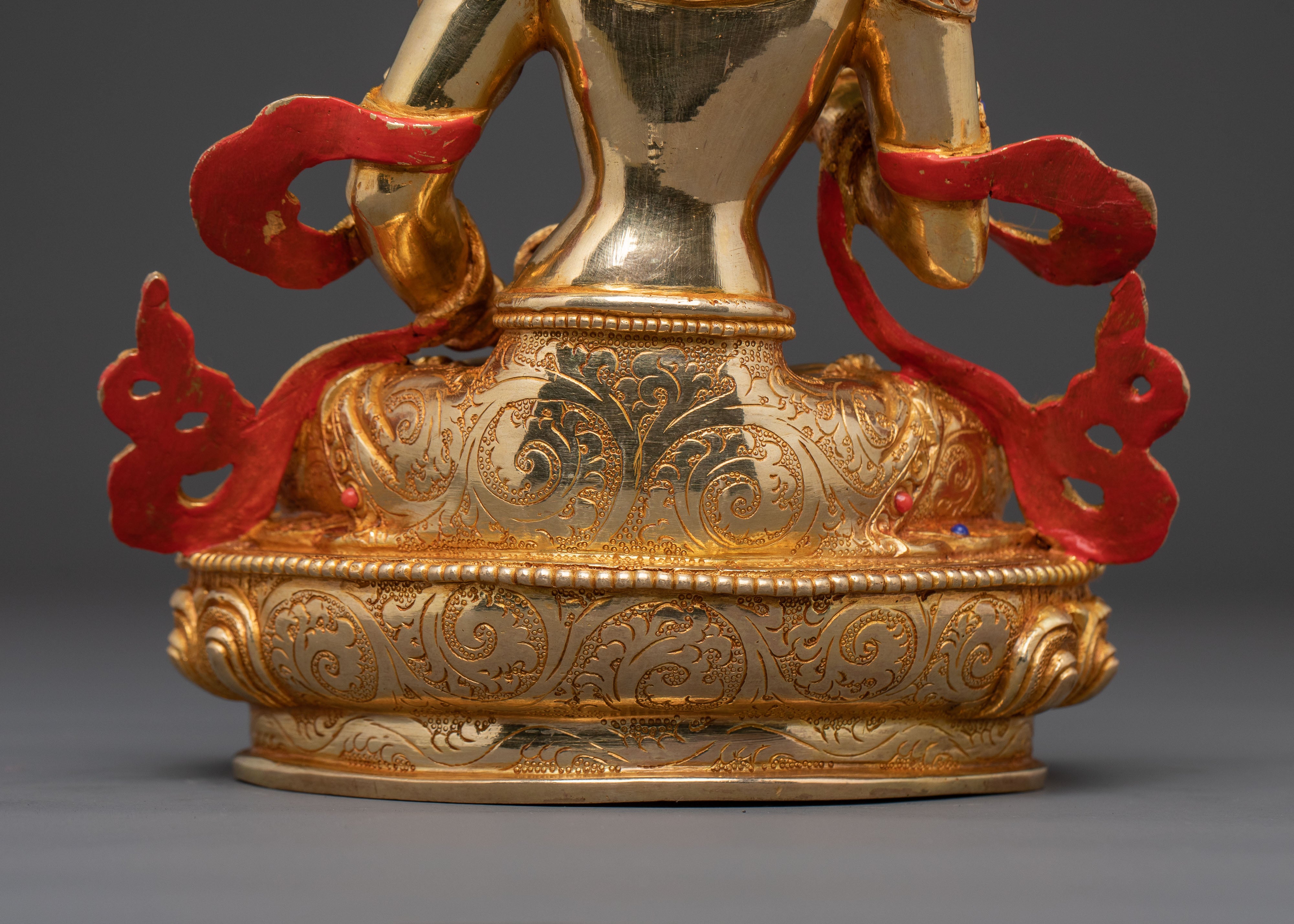 Vajrasattva Buddha | Handcrafted 24K Gold Gilded Statue