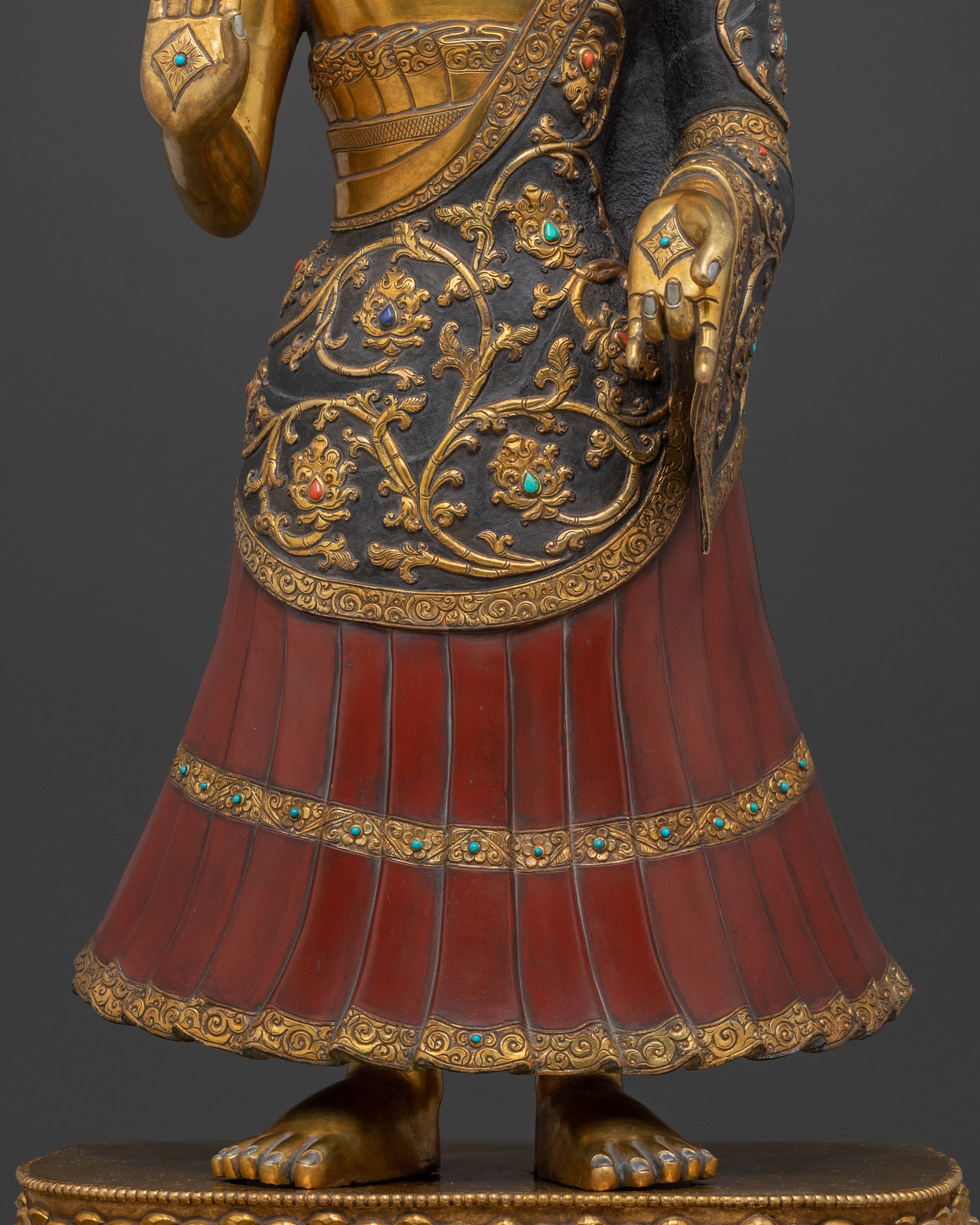 Dipankara Buddha: 24K Gold Gilded