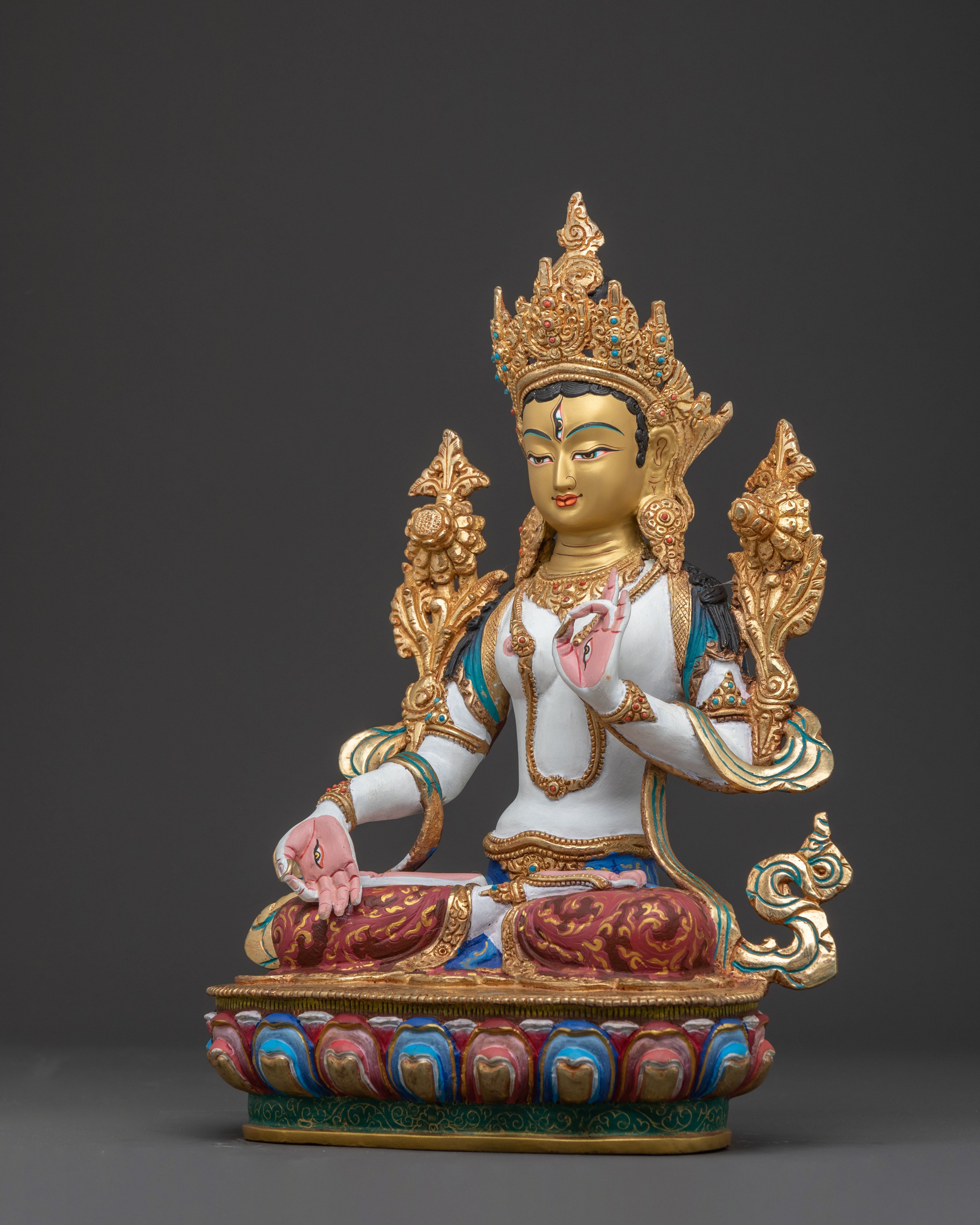 Sita Tara Copper Statue: Meditation Decor
