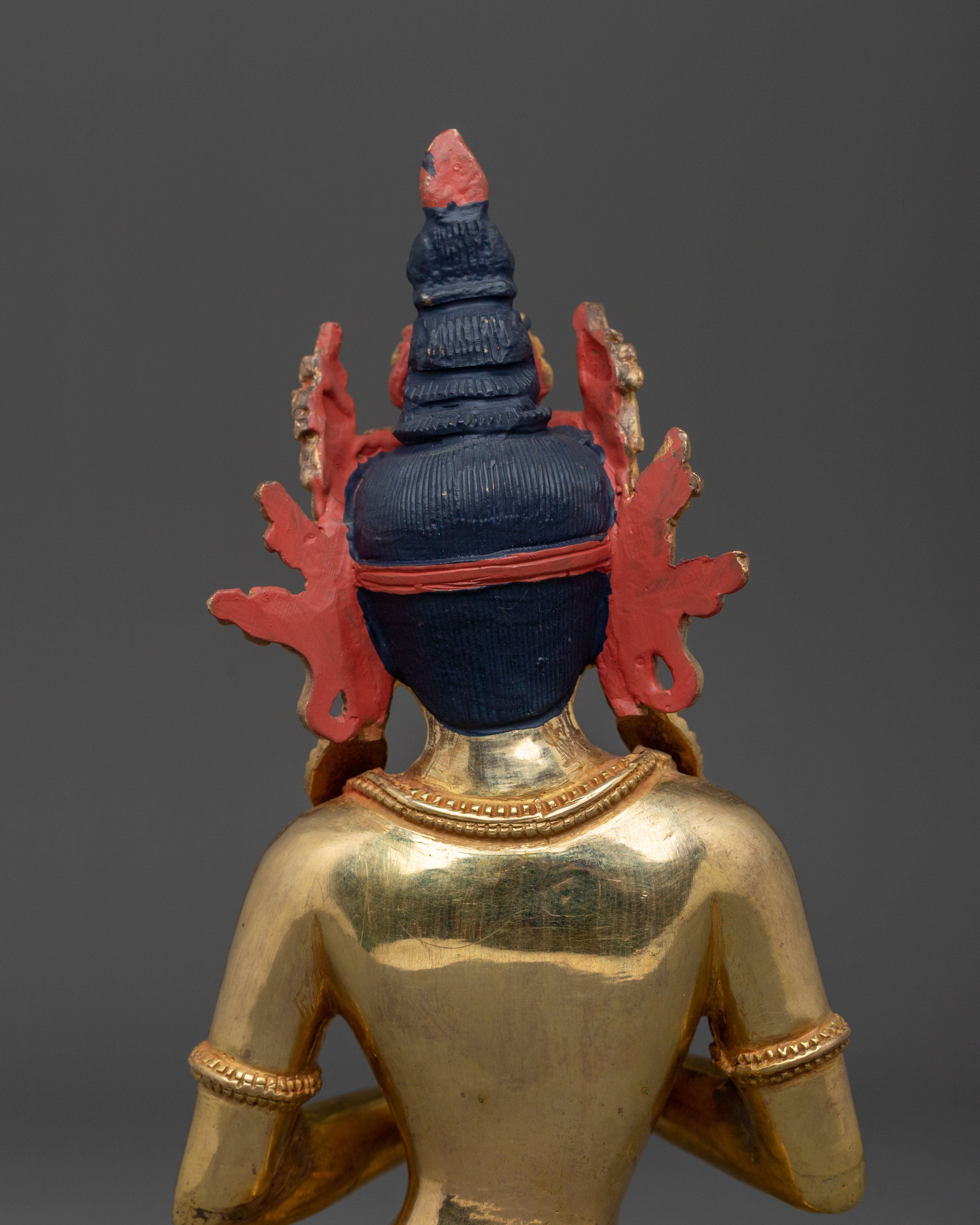 Vairocana Sacred Figurine | 24K Gold Gilded