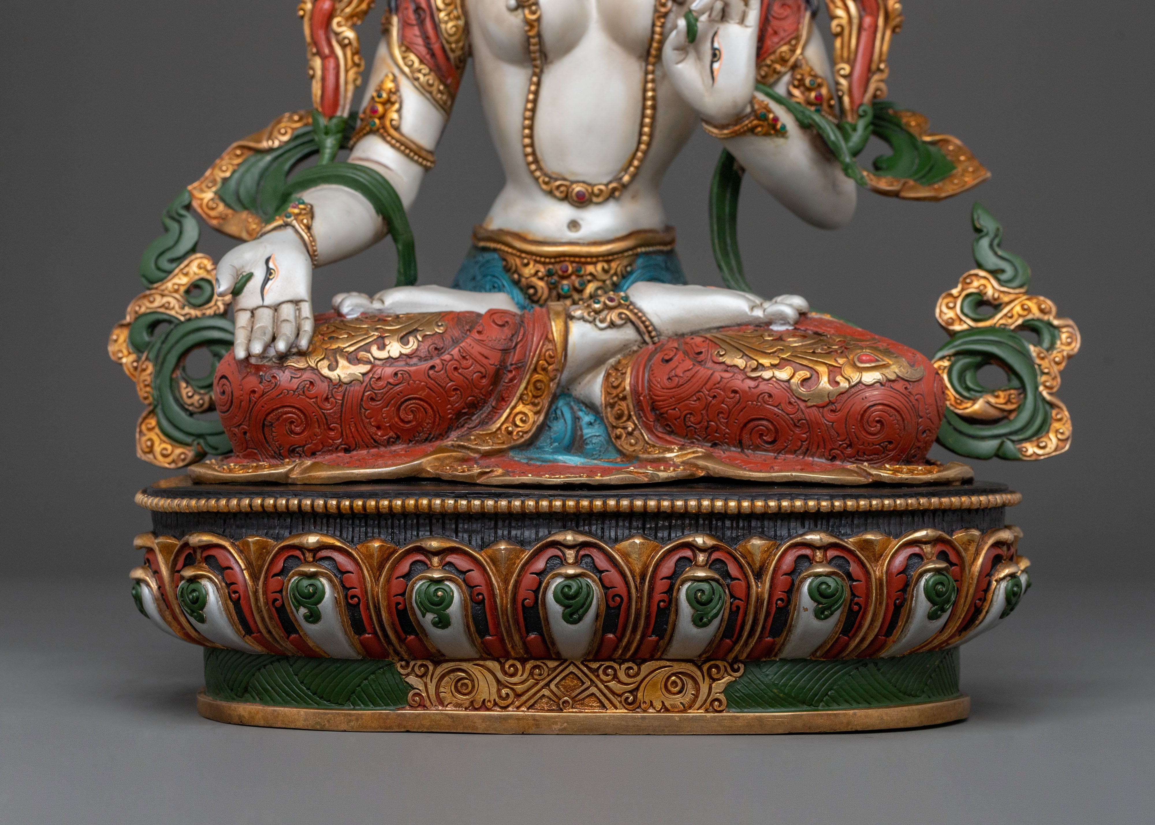 White Tara Long Life Statue | Spiritual Healing