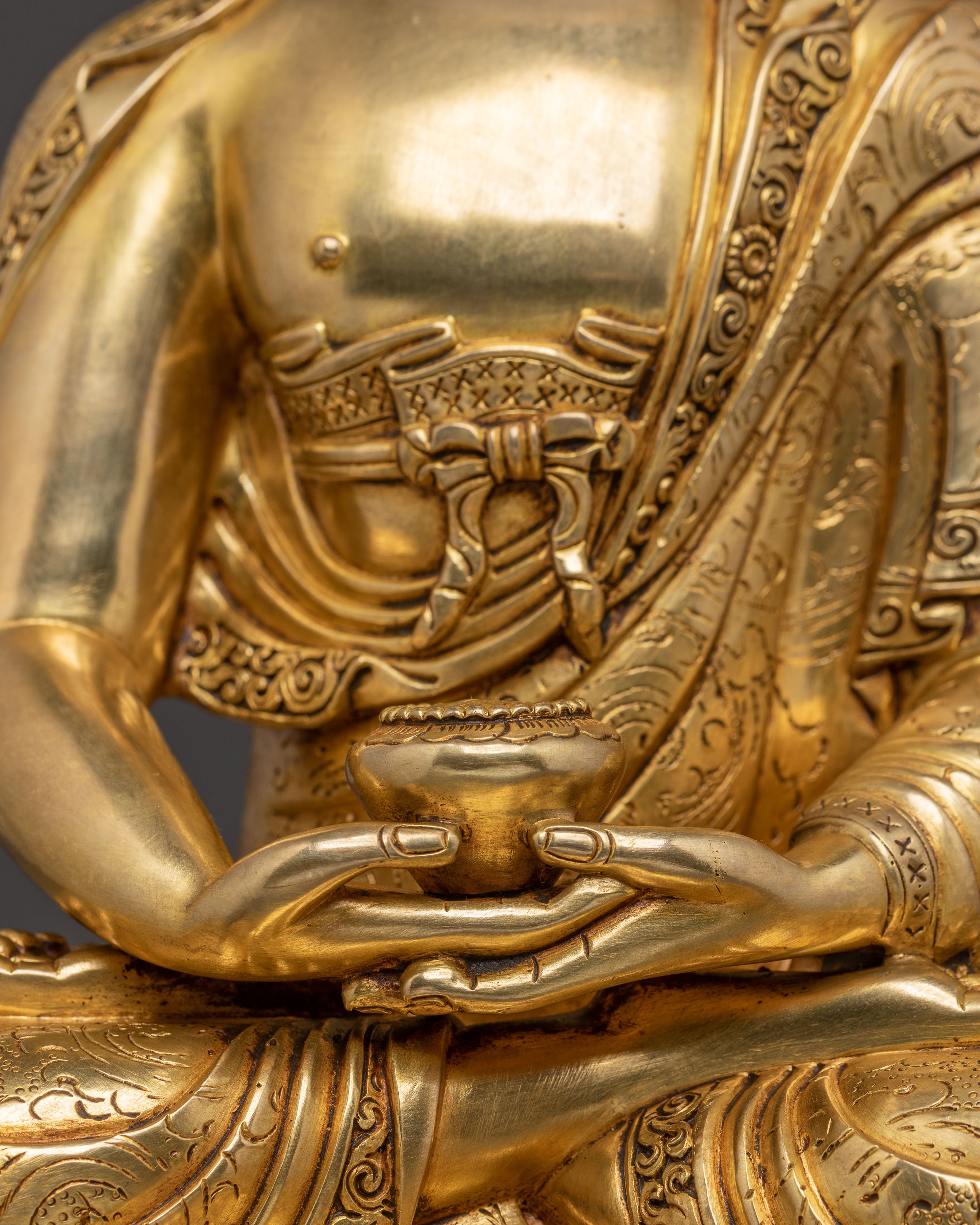 Handcrafted Nepalese Amitabha Buddha Statue | Traditional Himalayan Art