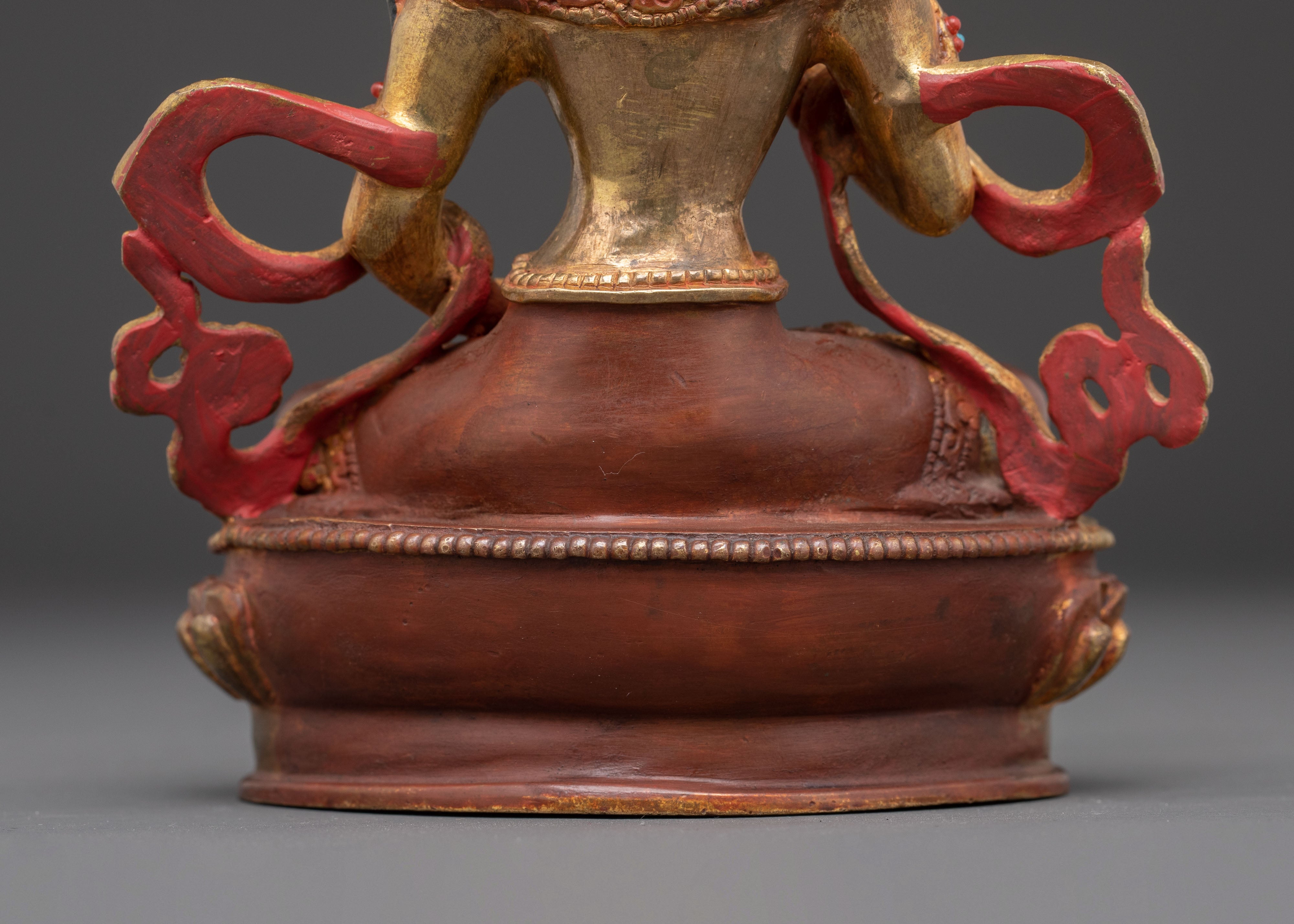 Vajrasattva Copper Statue: Handcrafted Purification Deity