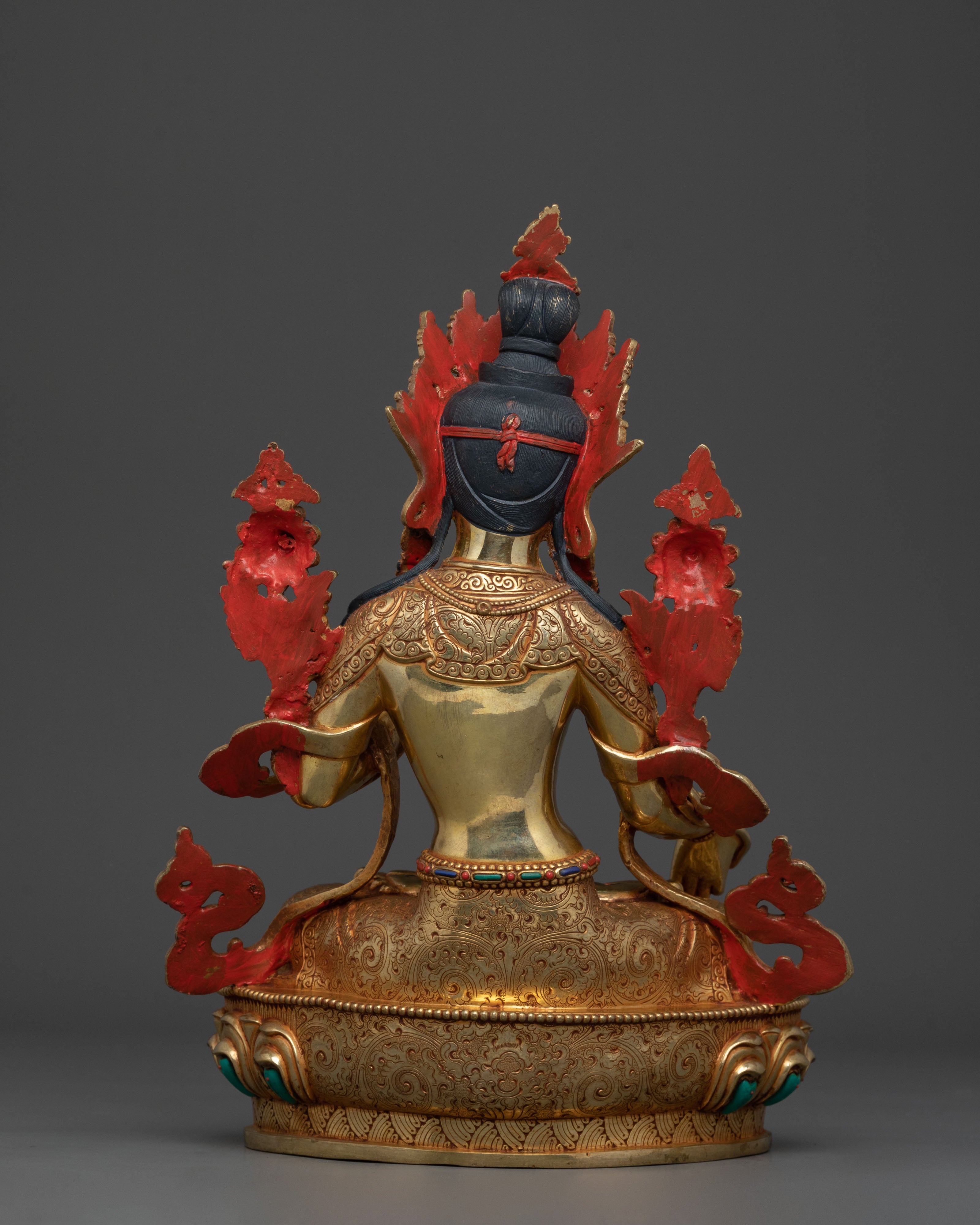 Hand-Carved White Tara Statue | Altar Home Decor