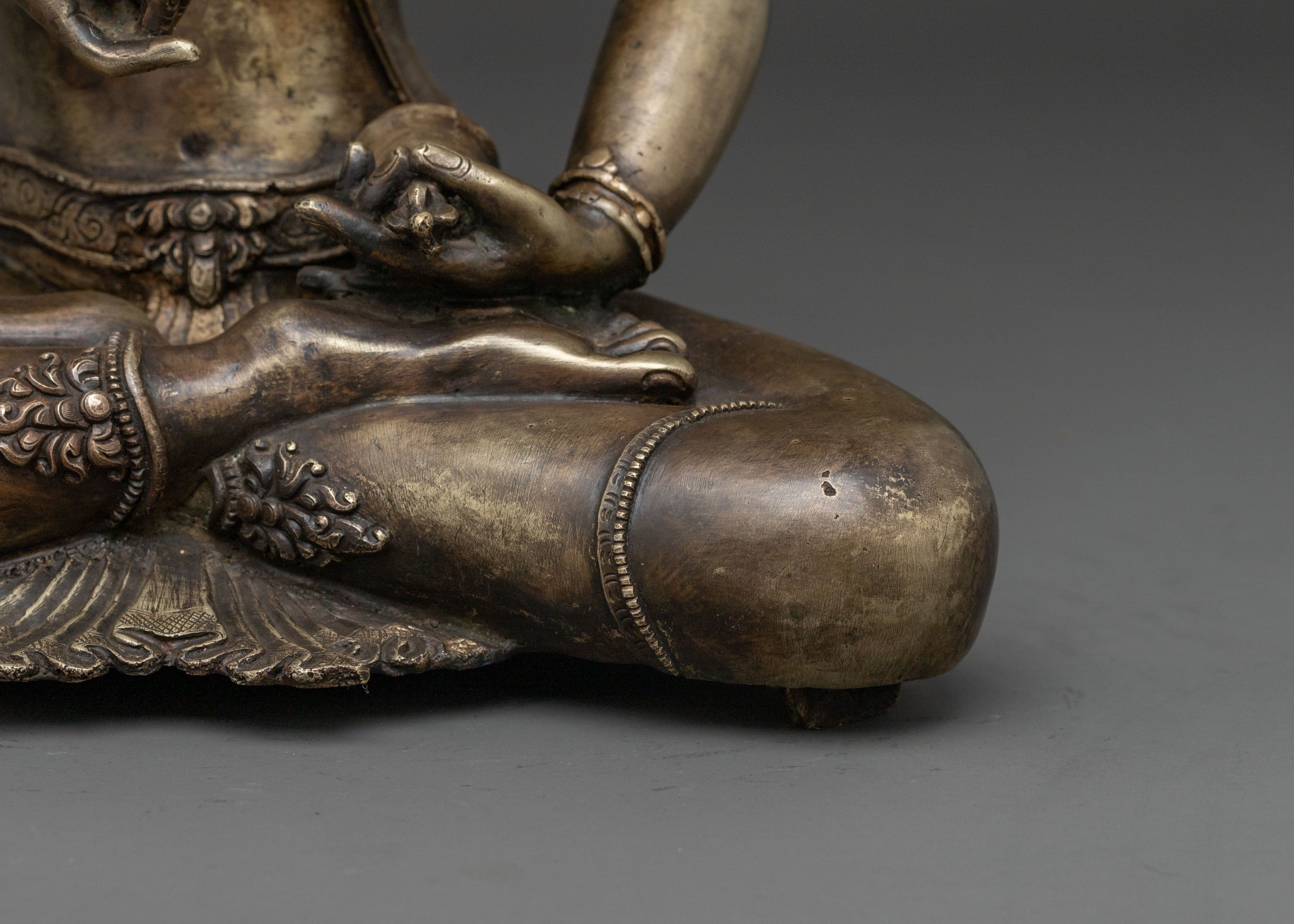 Vajrasattva Bronze Statue for Spiritual Space