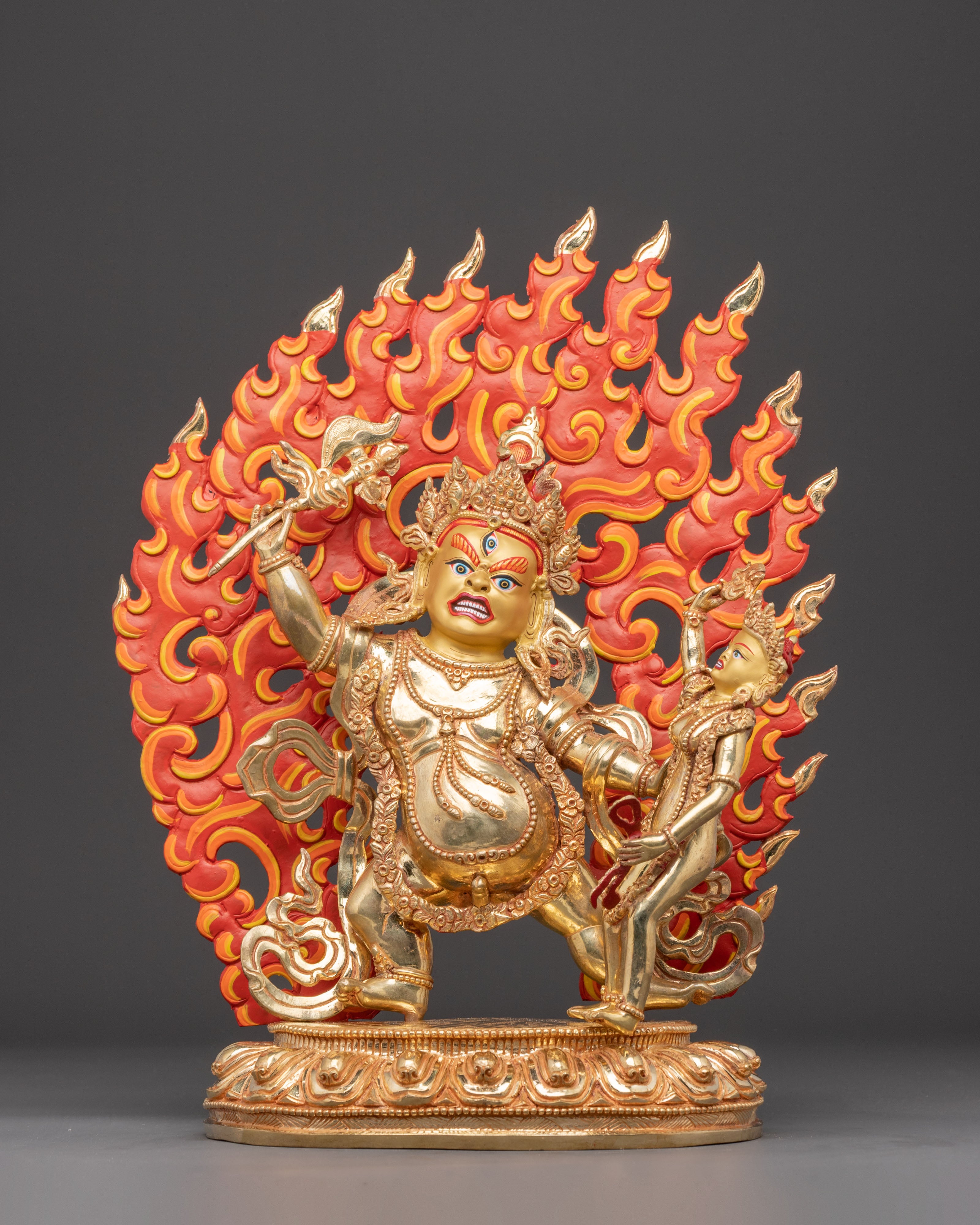 Handcrafted Bhairava And Shakti Statue Set