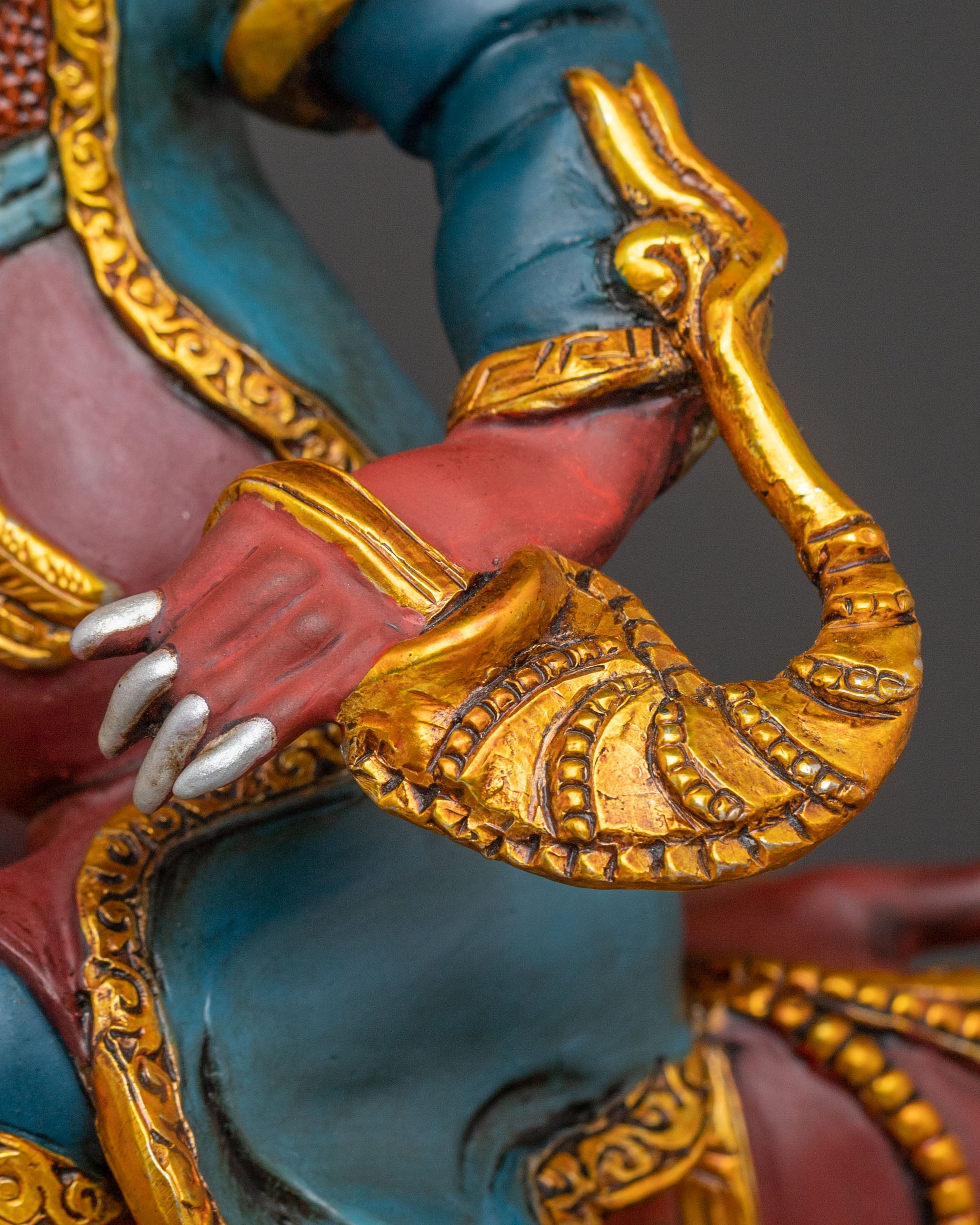 Damchen Garwai Nagpo Statue | Oath-Bound Blacksmith