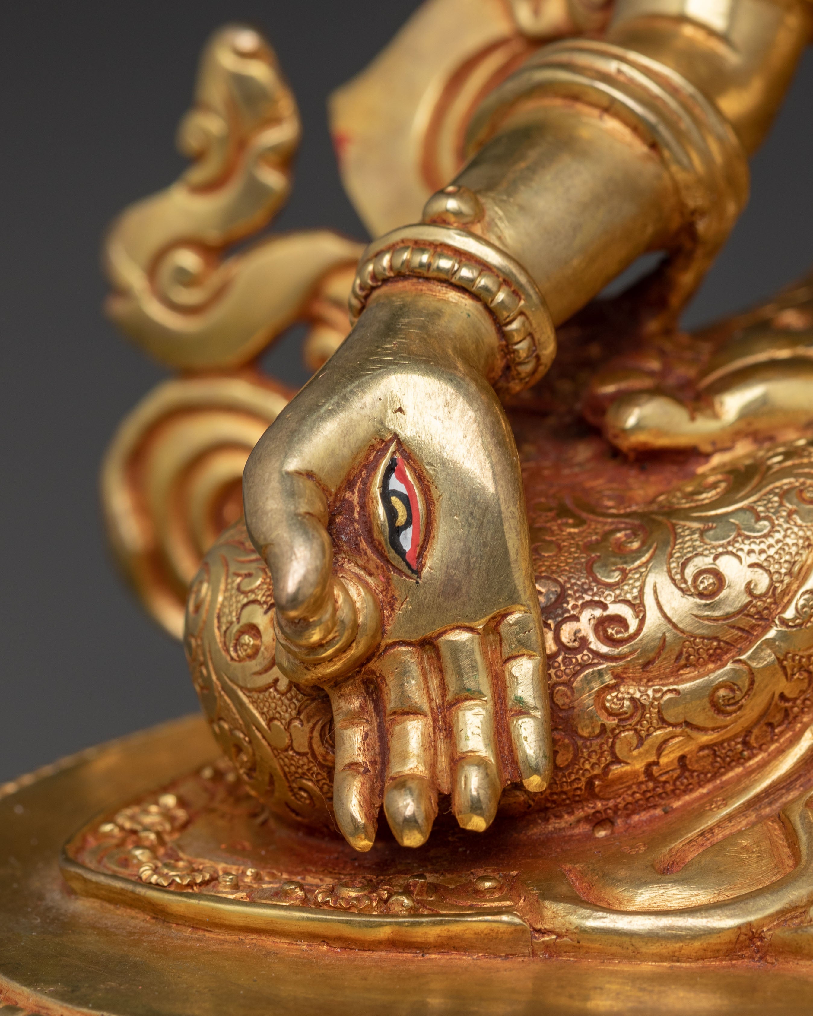 White Tara Longevity Statue – Handcrafted Gilded Copper