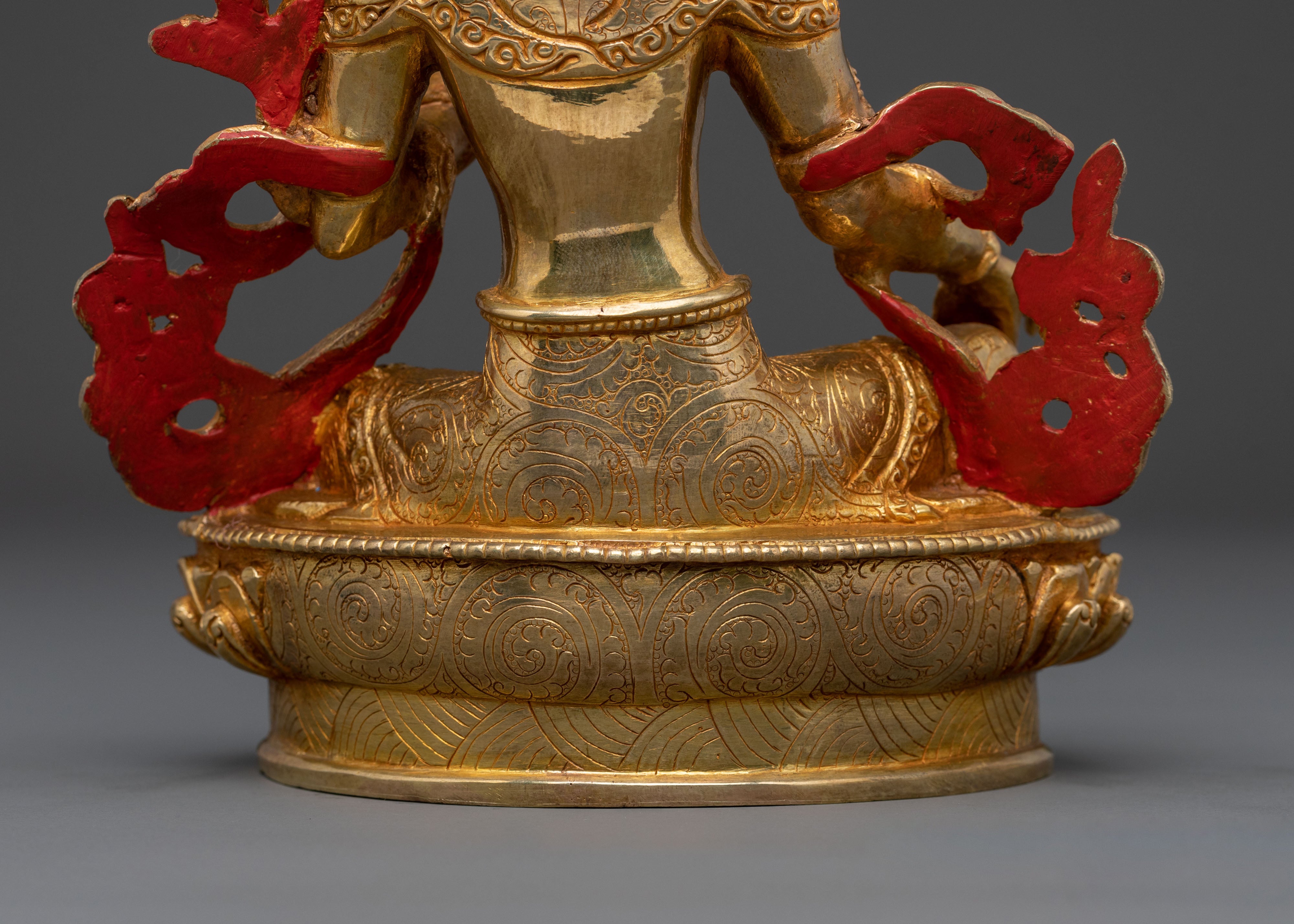 21 Tara: Handcrafted 24K Gold Gilded Statue Set