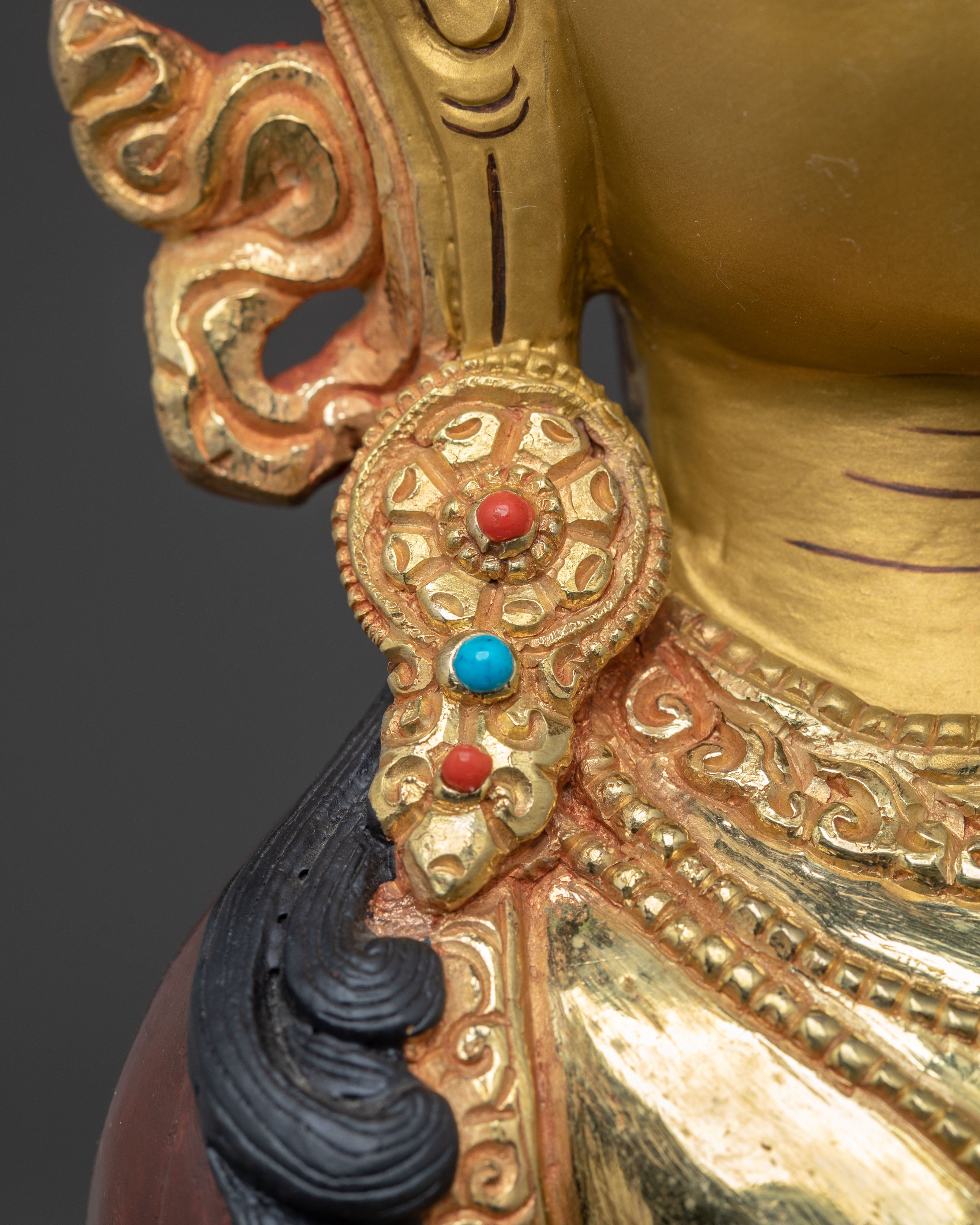 Golden Amitayus Statue Buddha from Pure Land | Eternal Buddha of Longevity