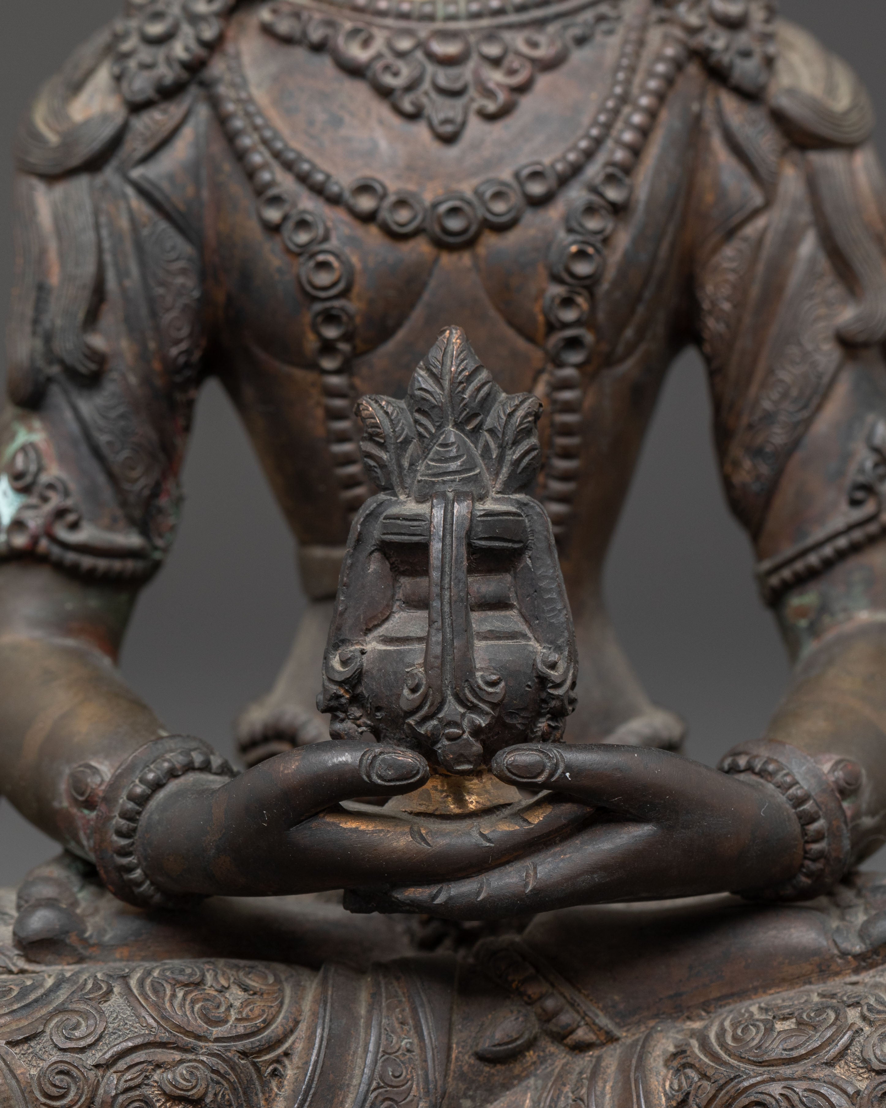 Handcrafted Tibetan Amitayus Buddha Statue | Buddha of Long Life