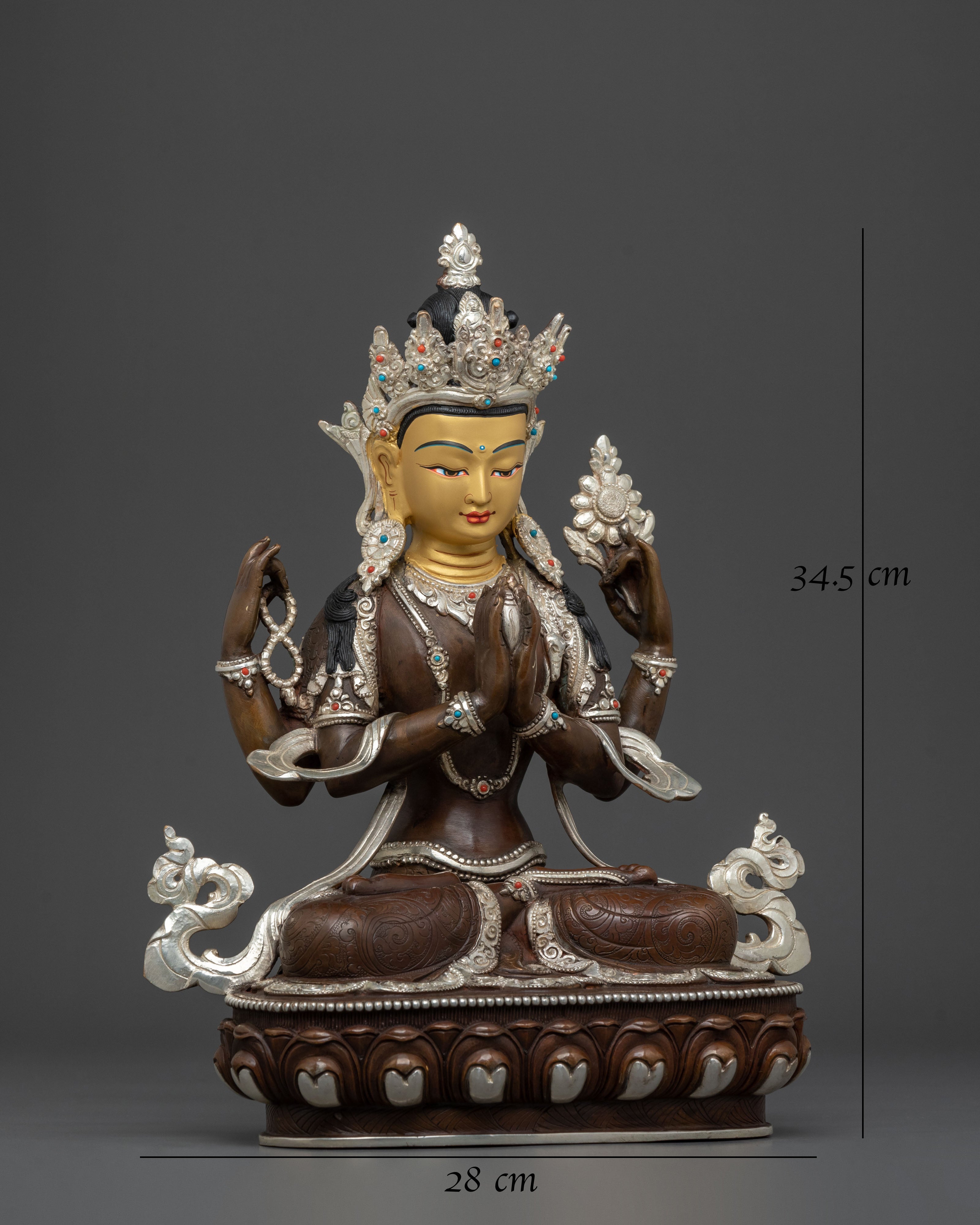 Sacred Chenrezig Statue | Tibetan Buddhist Deity