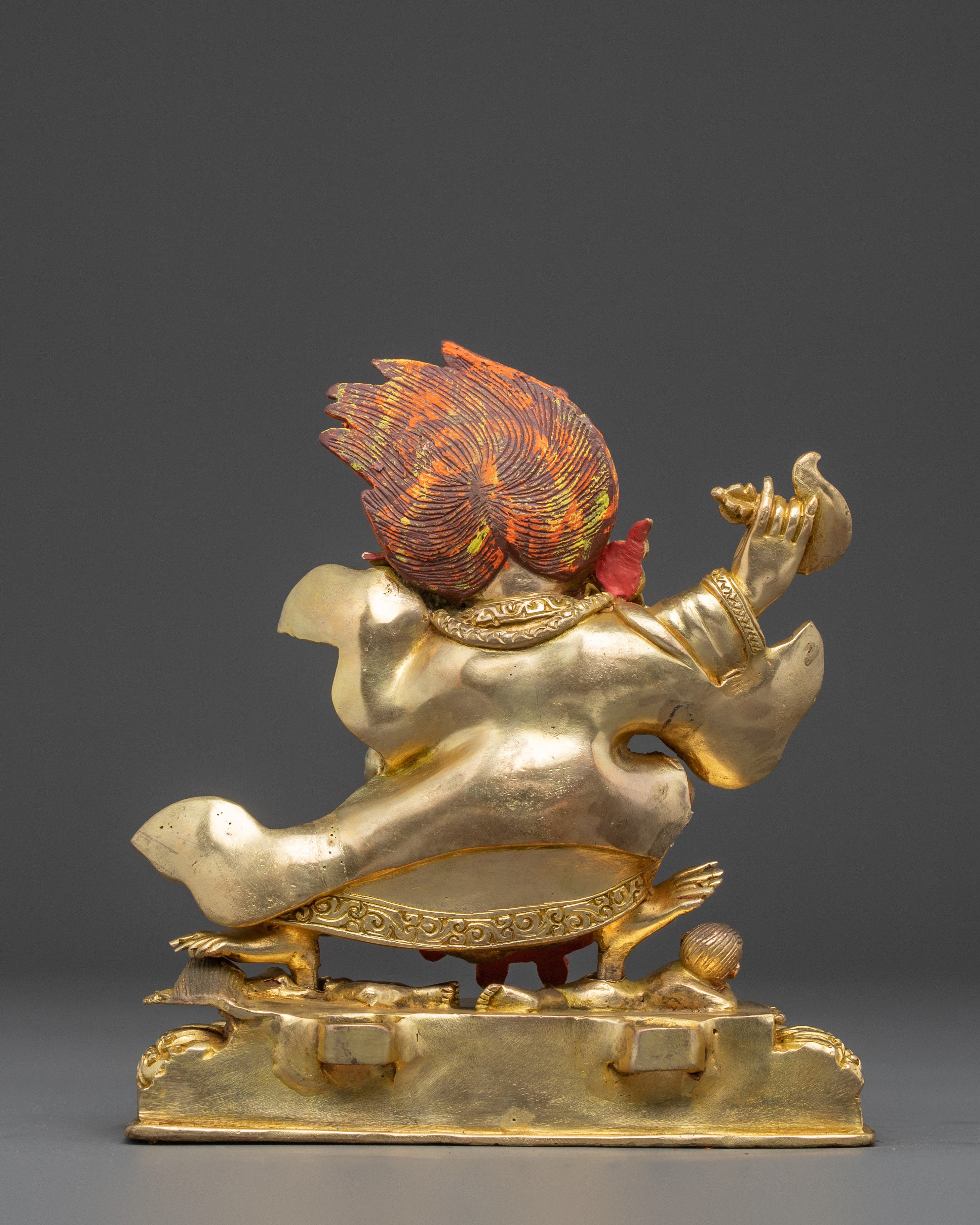 Mahakala Bernagchen Statue: The Black Cloaked Mahakala