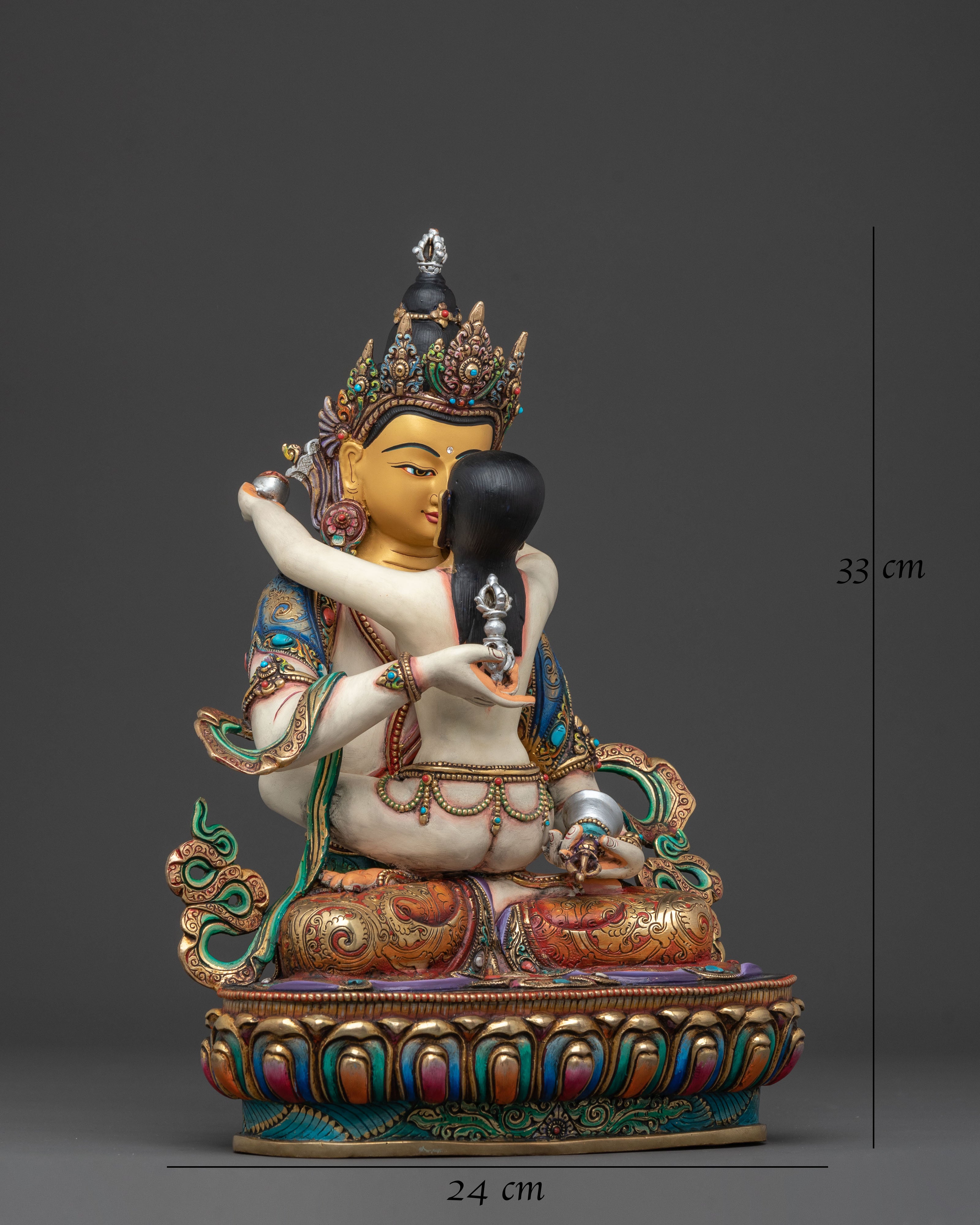 Vajrasattva Statue with Vajragarvi | Sacred Union