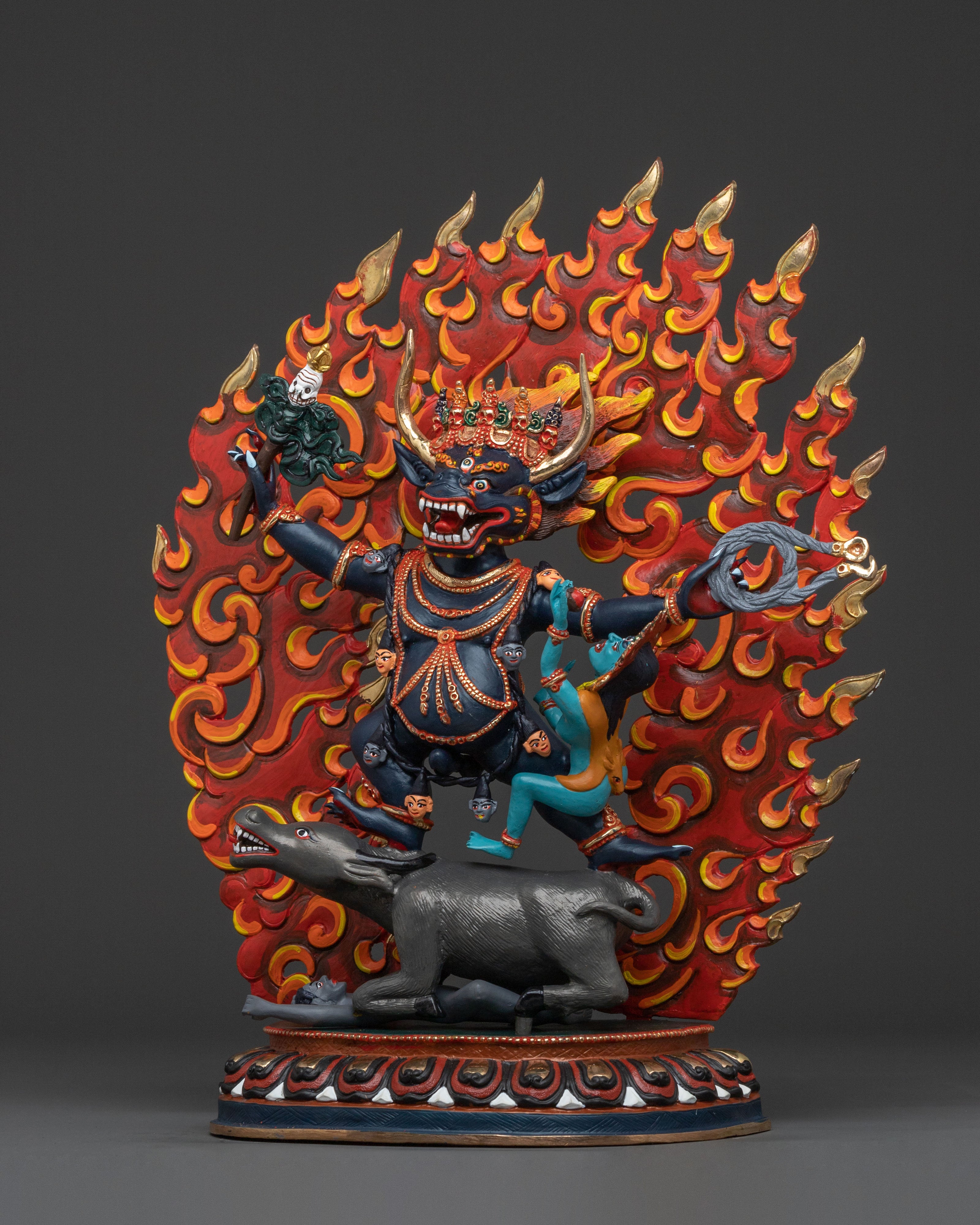 Yama Dharmaraja Sacred Figurine | Fierce Protector