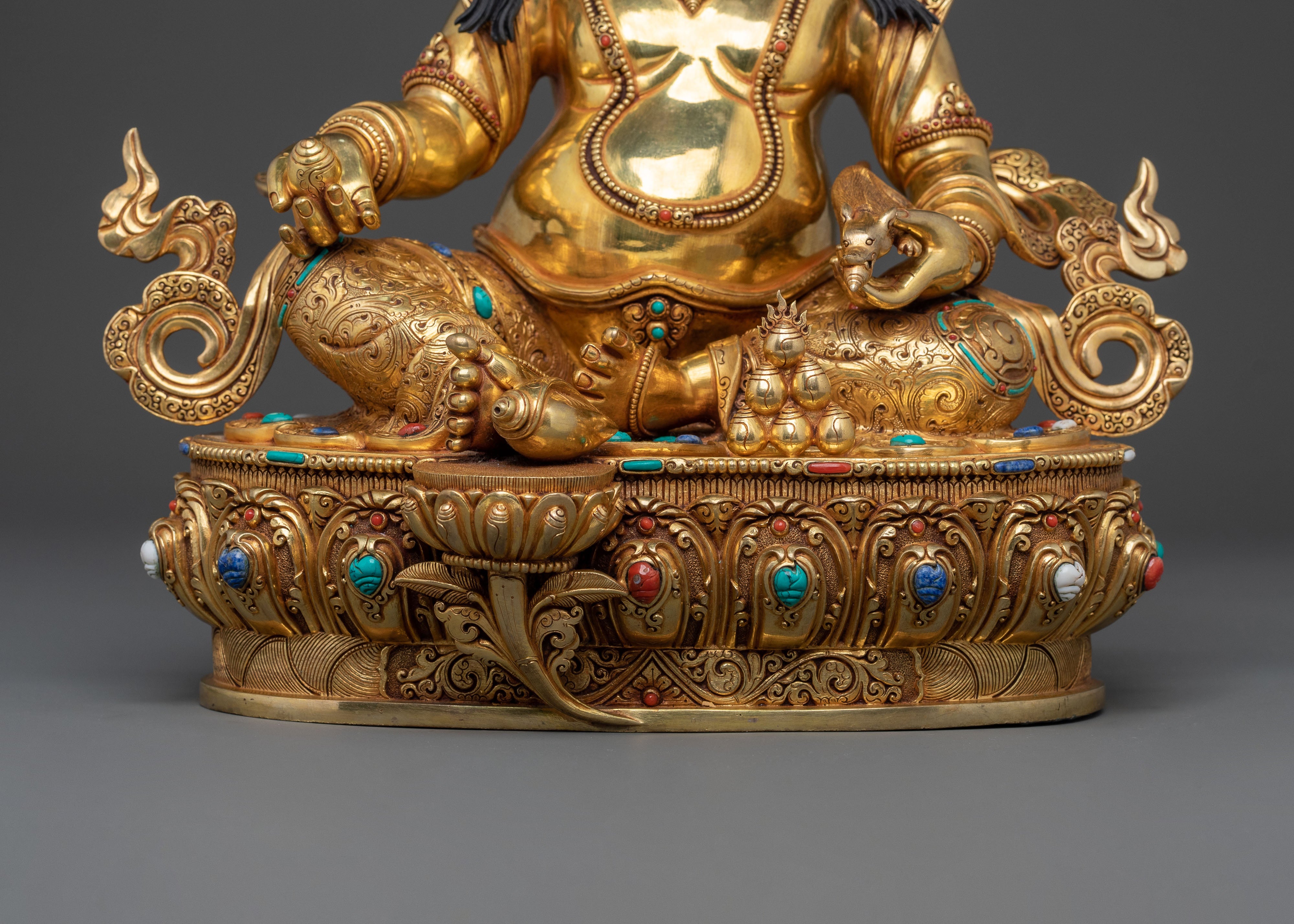 Handcrafted Dzambhala Statue: Wealth Blessing