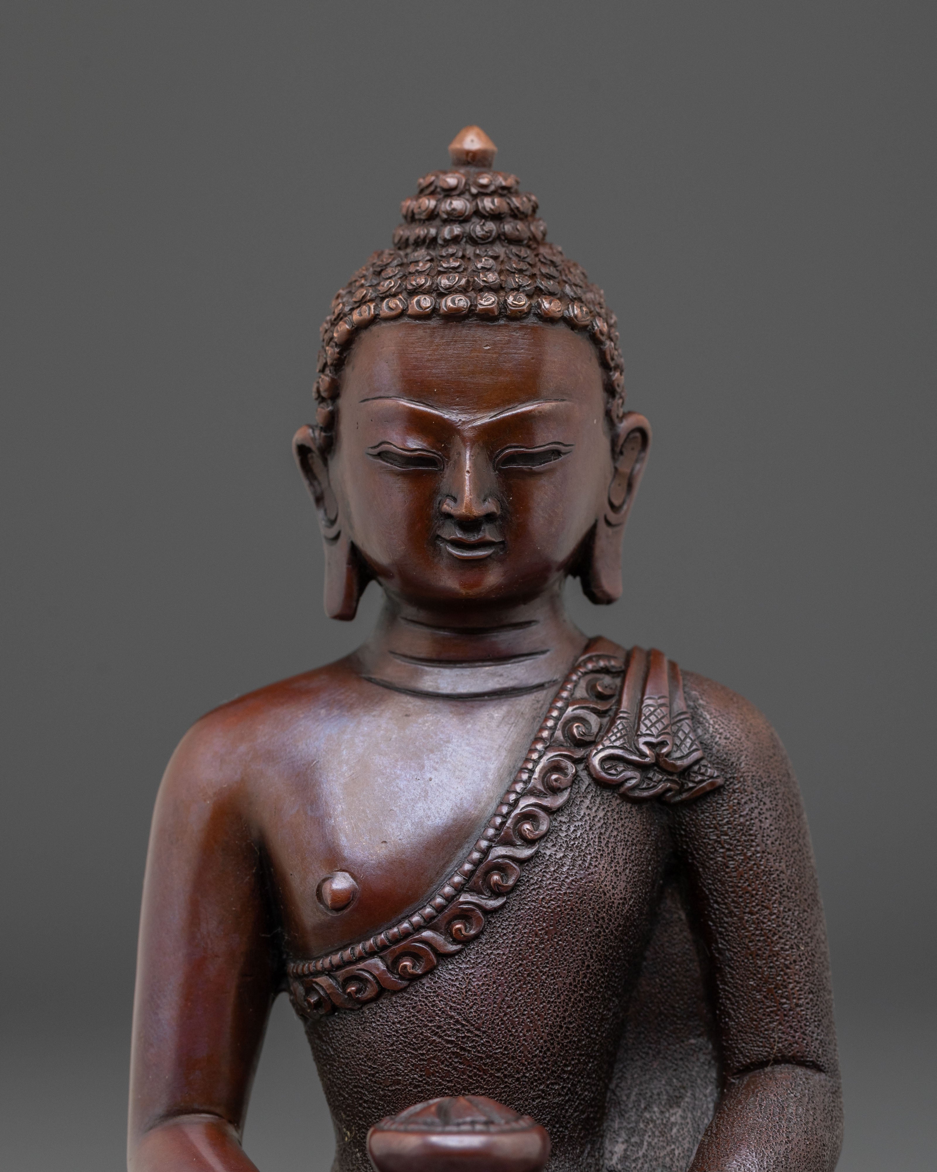 Amitabha Buddha Sculpture | Oxidized Serenity