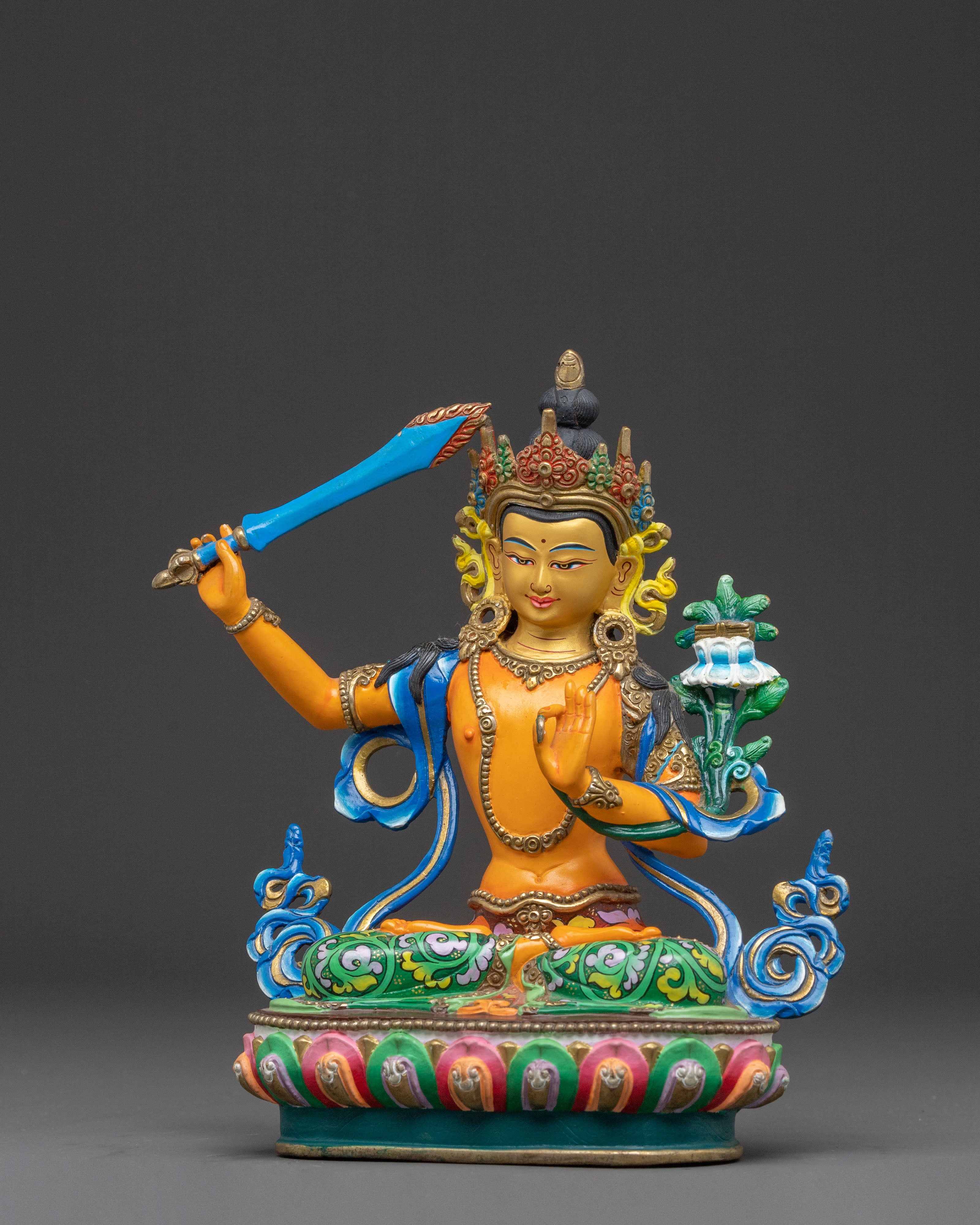 Manjushri Sacred Statue: Enlightened Mind