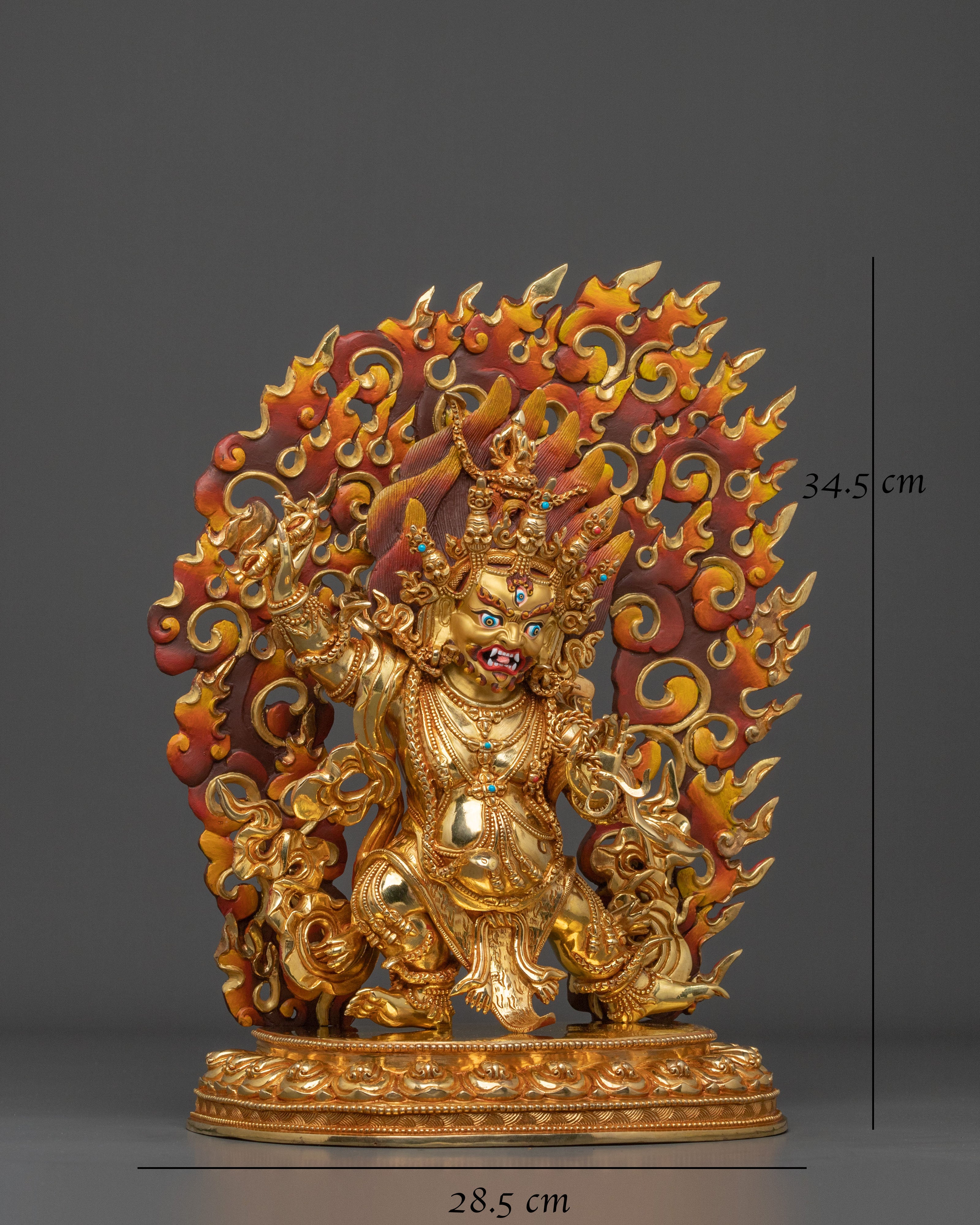 Handcrafted Vajrapani Figurine | Tibetan Buddhist Protector Deity Statue