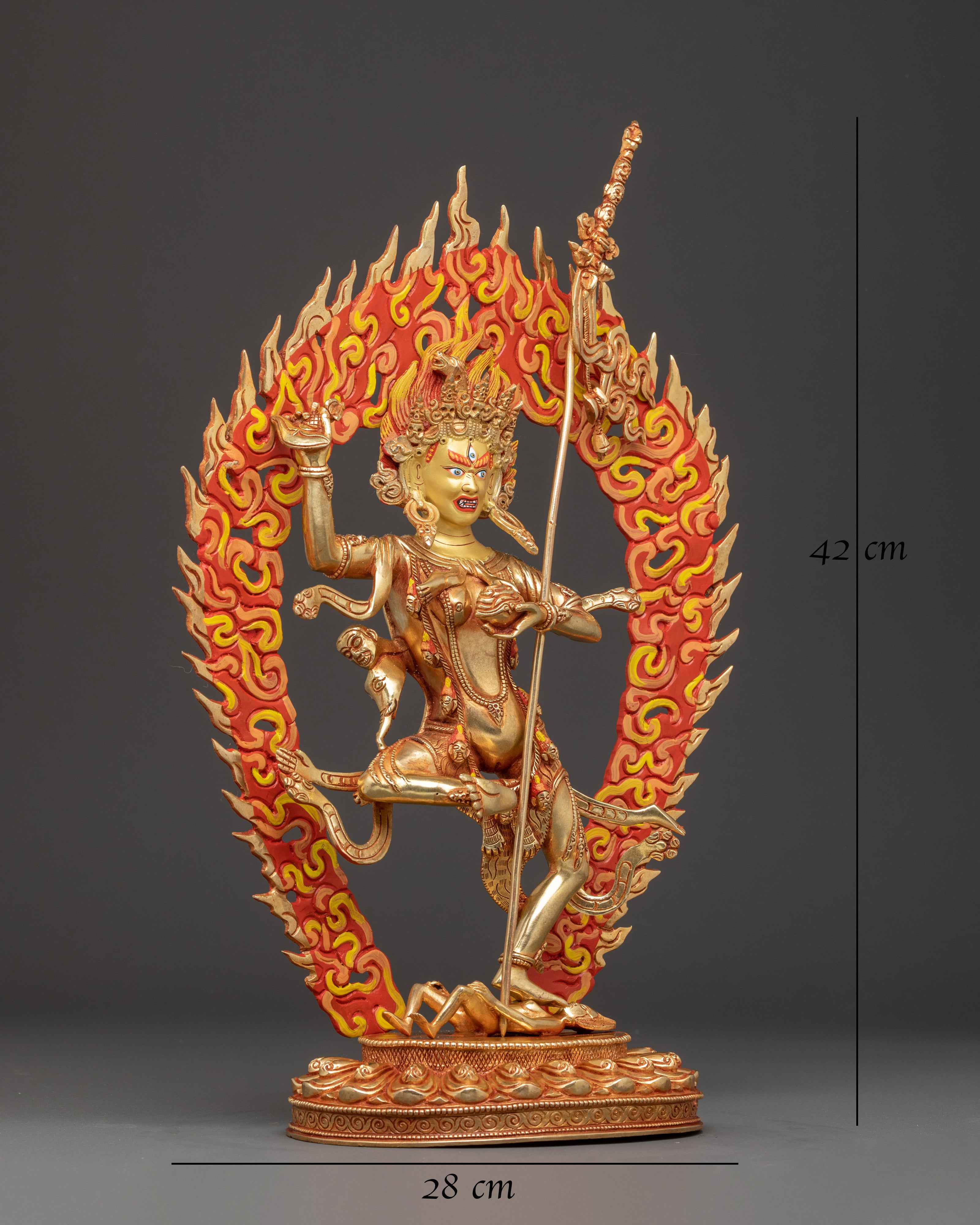 Handmade Troma Nagmo Copper Statue
