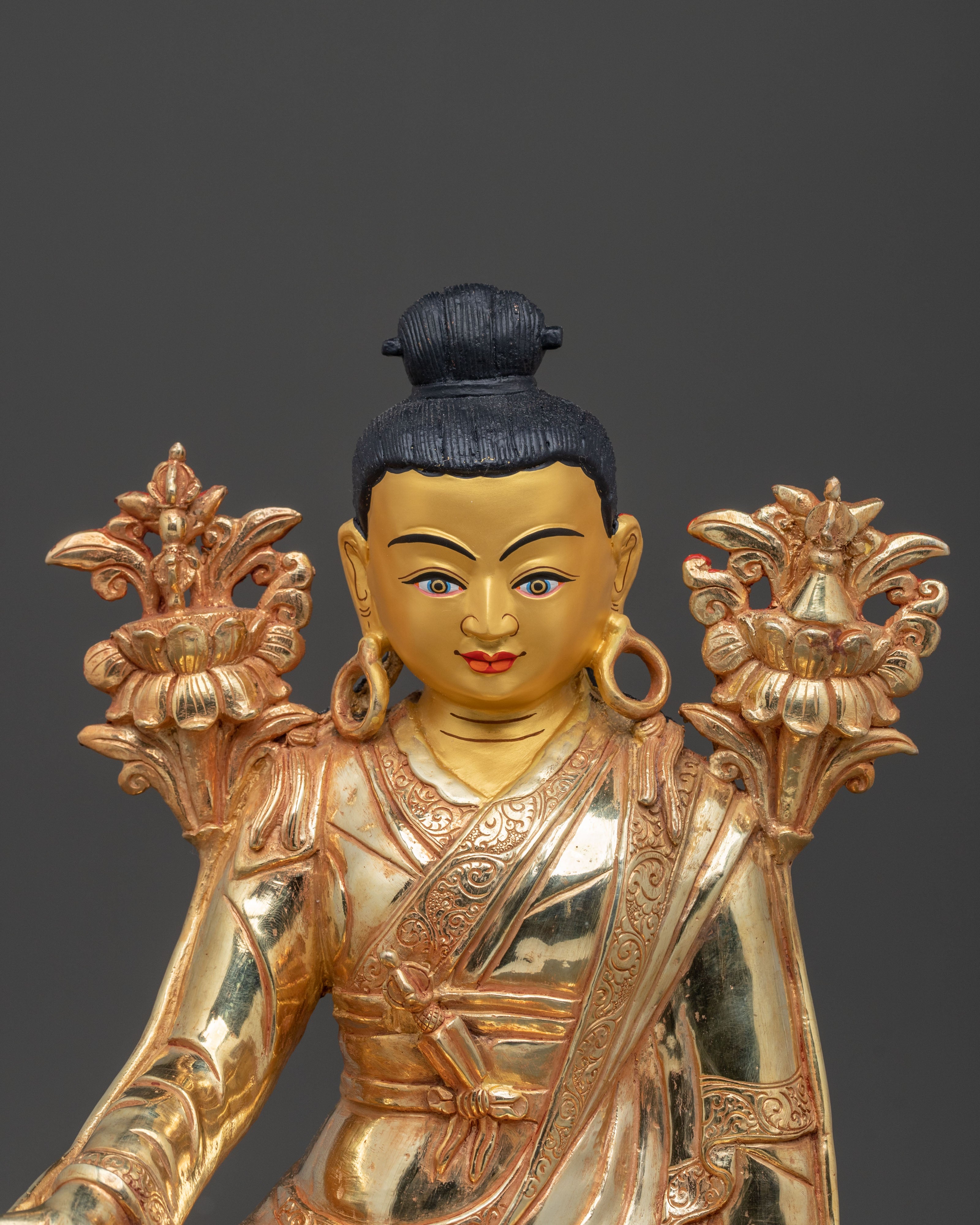 Jigme Lingpa Statue | Handmade Himalayan Altar Decor Sculpture