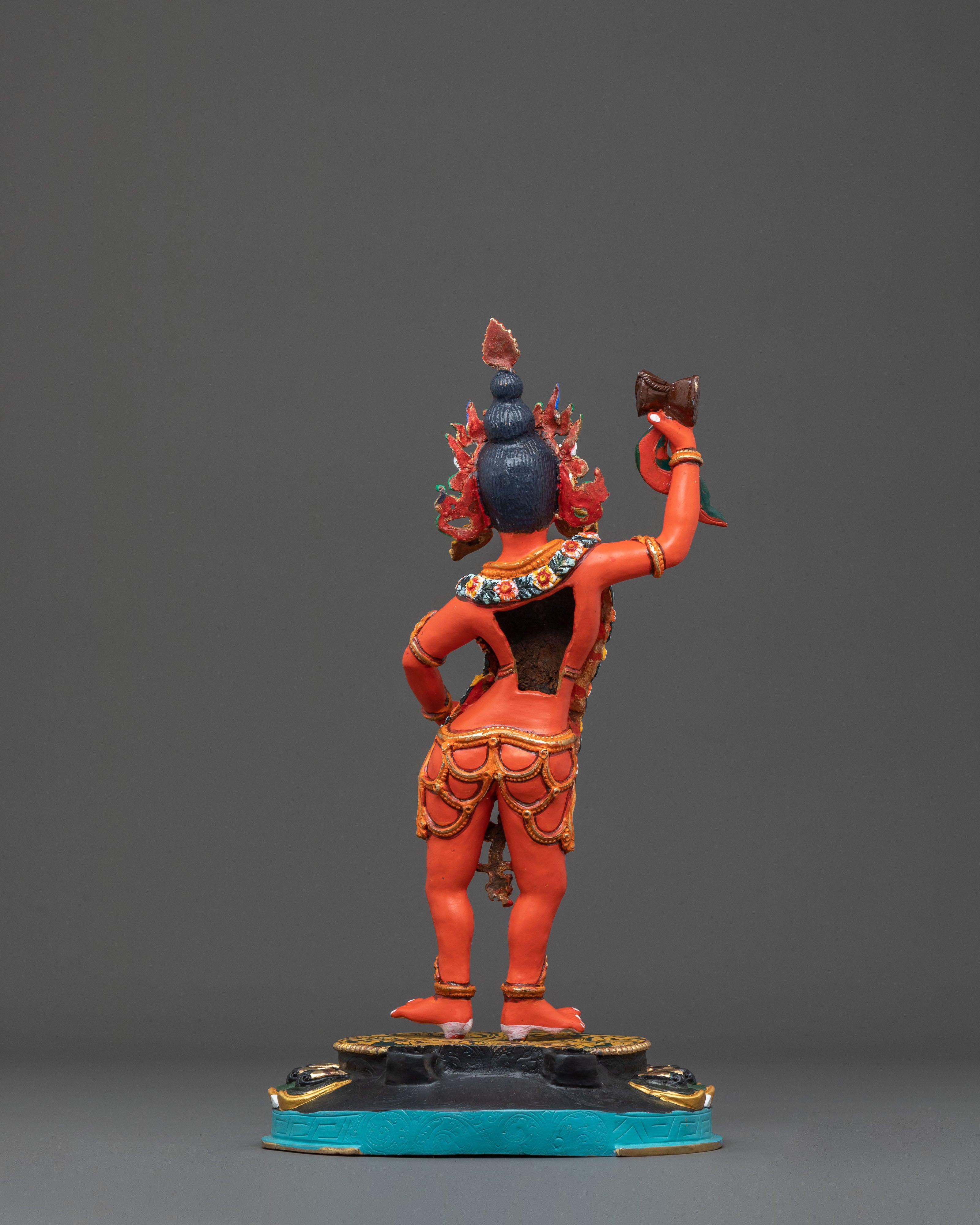 Buddhist Deity Damchen Gyalmo Statue