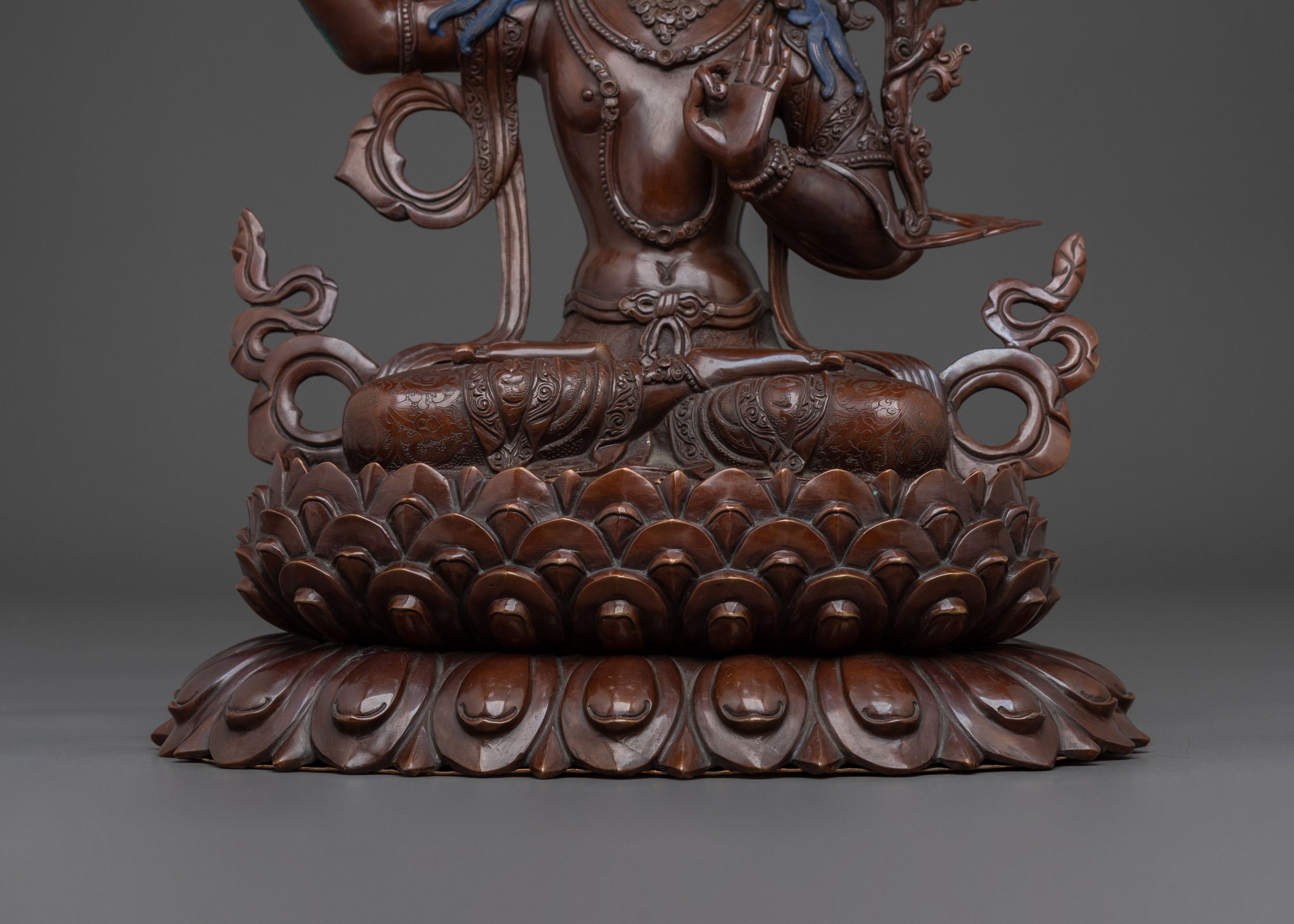 Manjushri Sculpture Bodhisattva of Wisdom | Bodhisattva of Wisdom