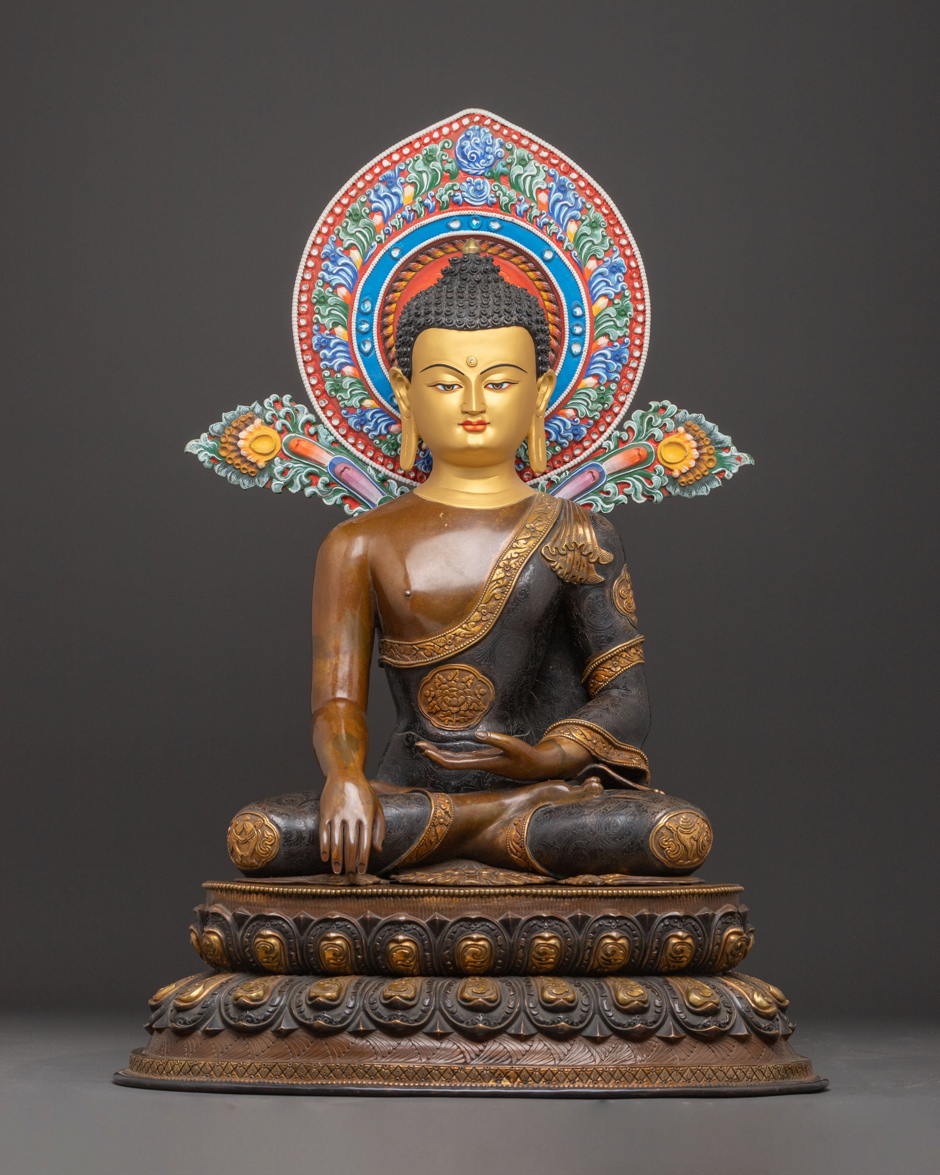 Handcrafted Copper Statue of Shakyamuni Buddha | Historical Buddha