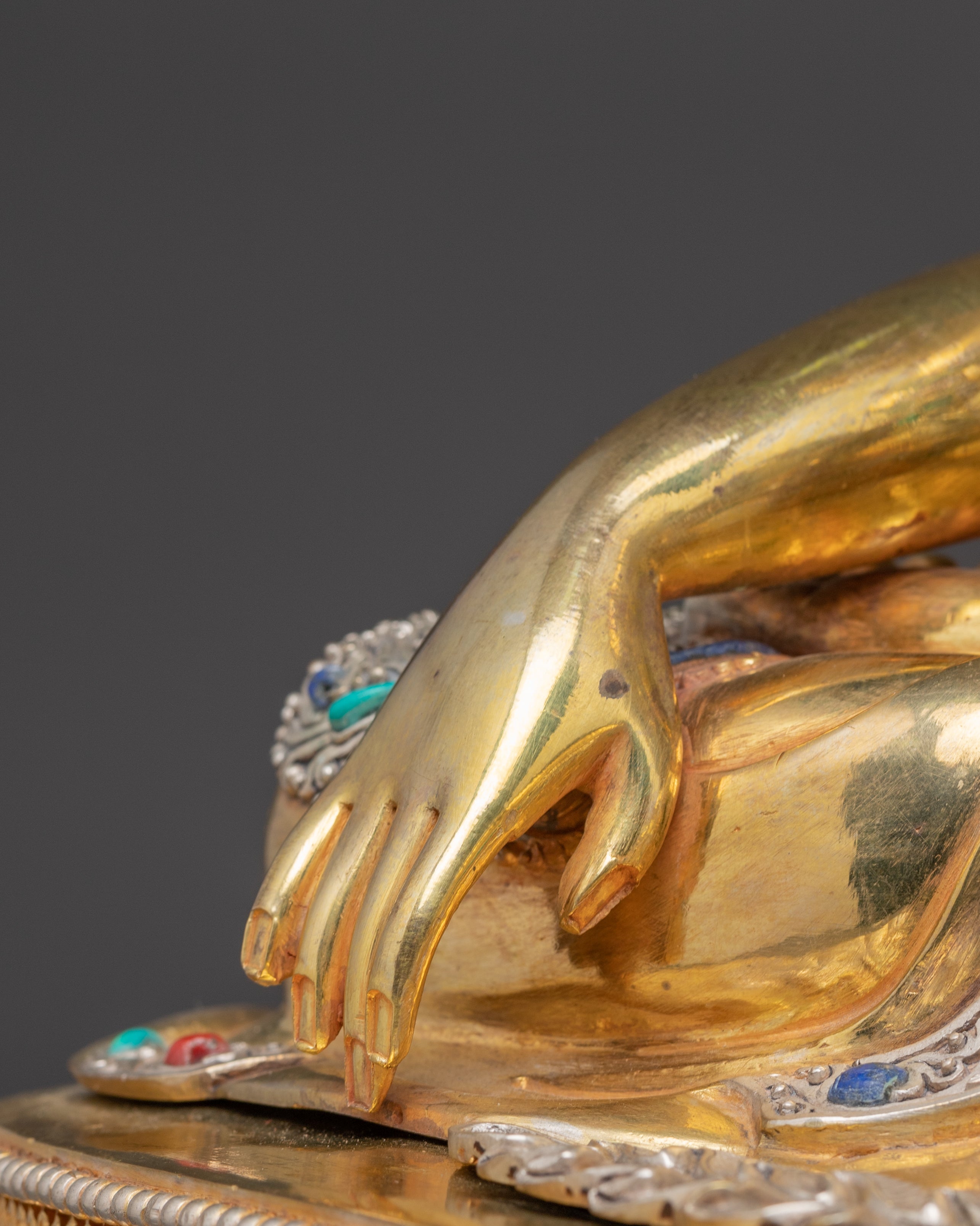 Handmade Dharma Guru Shakyamuni Buddha Sculpture | Enlightened Sage