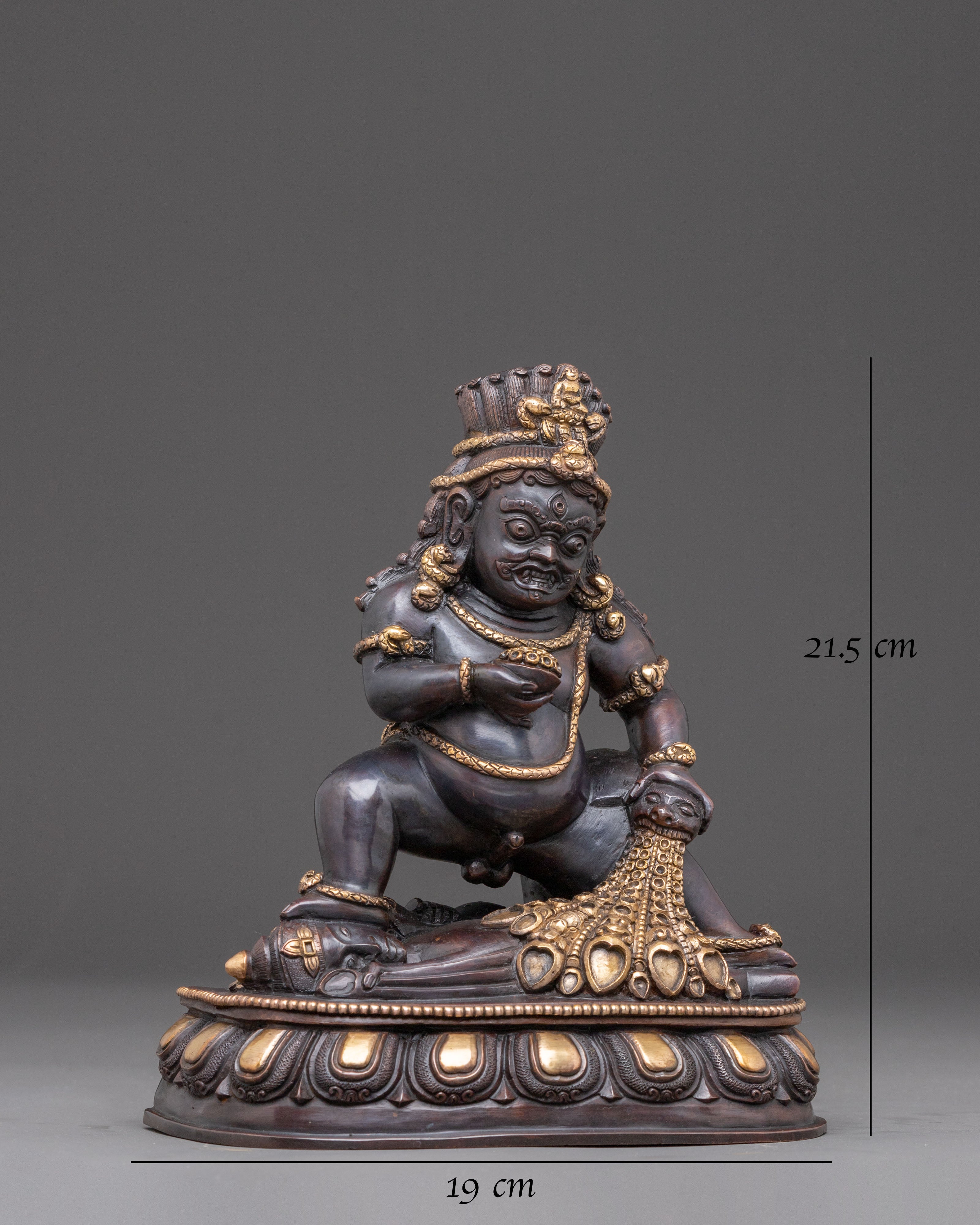 Copper Statue of Black Dzambhala