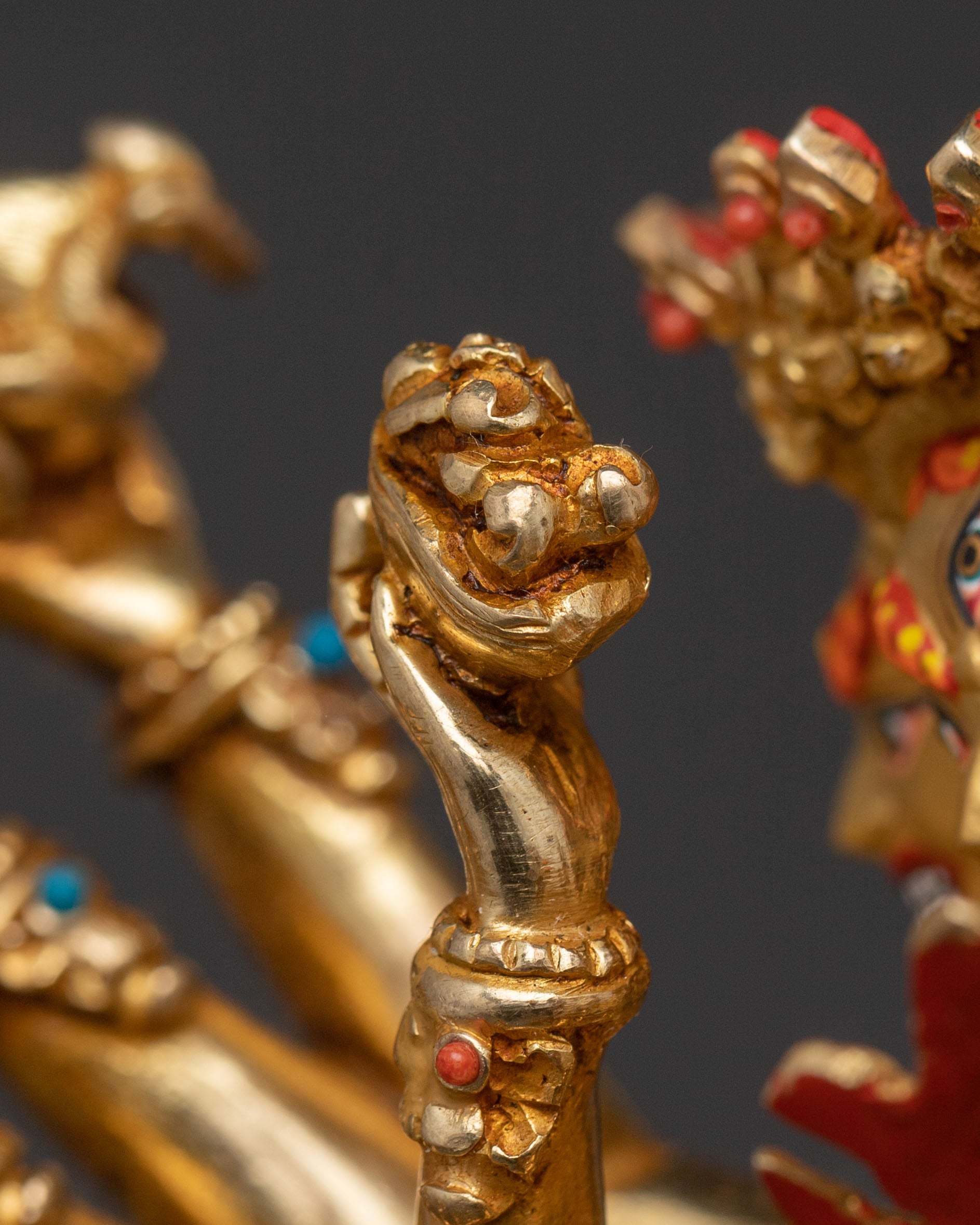 Fierce Hevajra Tantric Deity Statue | Buddhist Decor