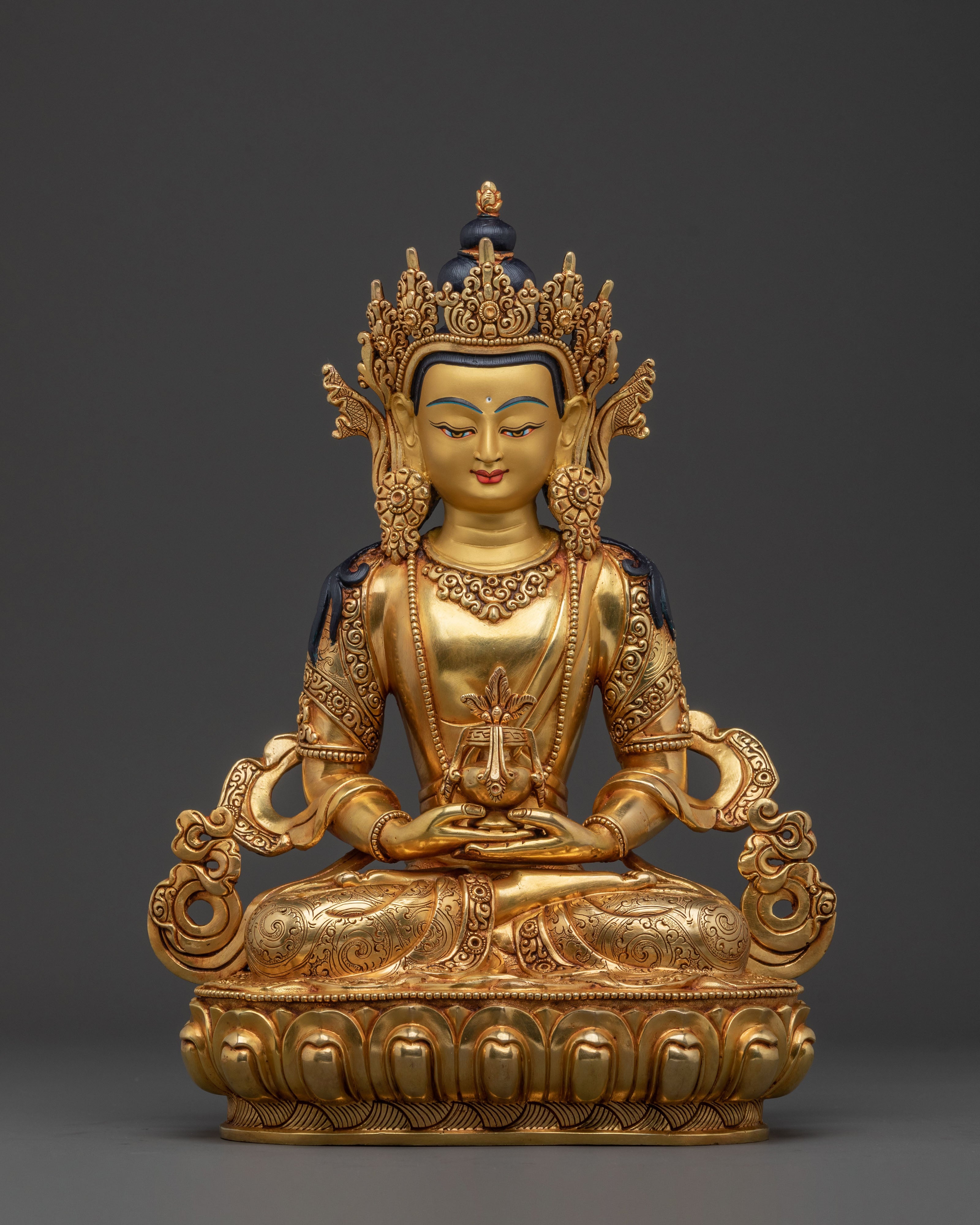 Amitayus copper statue