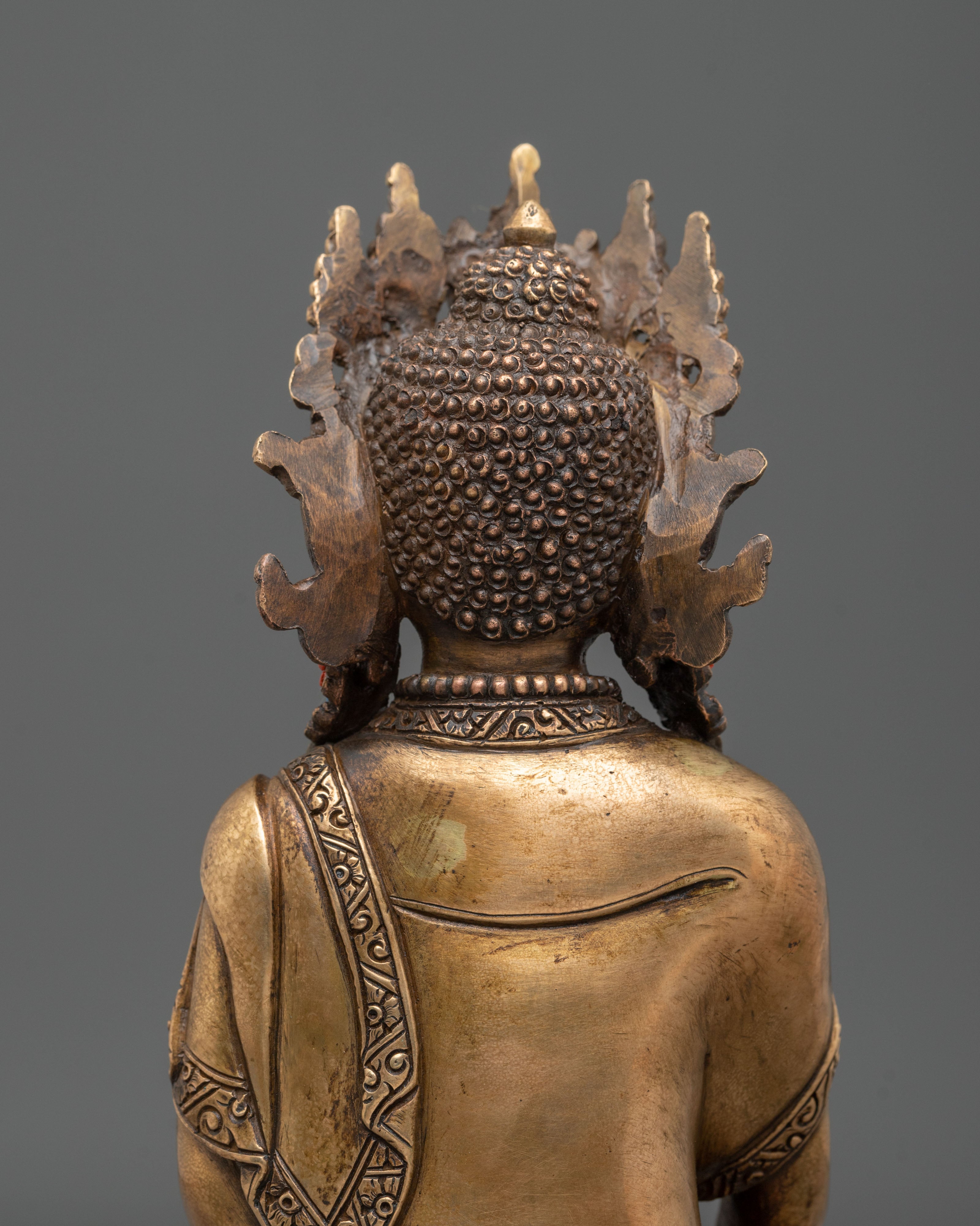 Crown Shakyamuni Buddha Altar Decoration Statue | Buddhist Altar Decoration