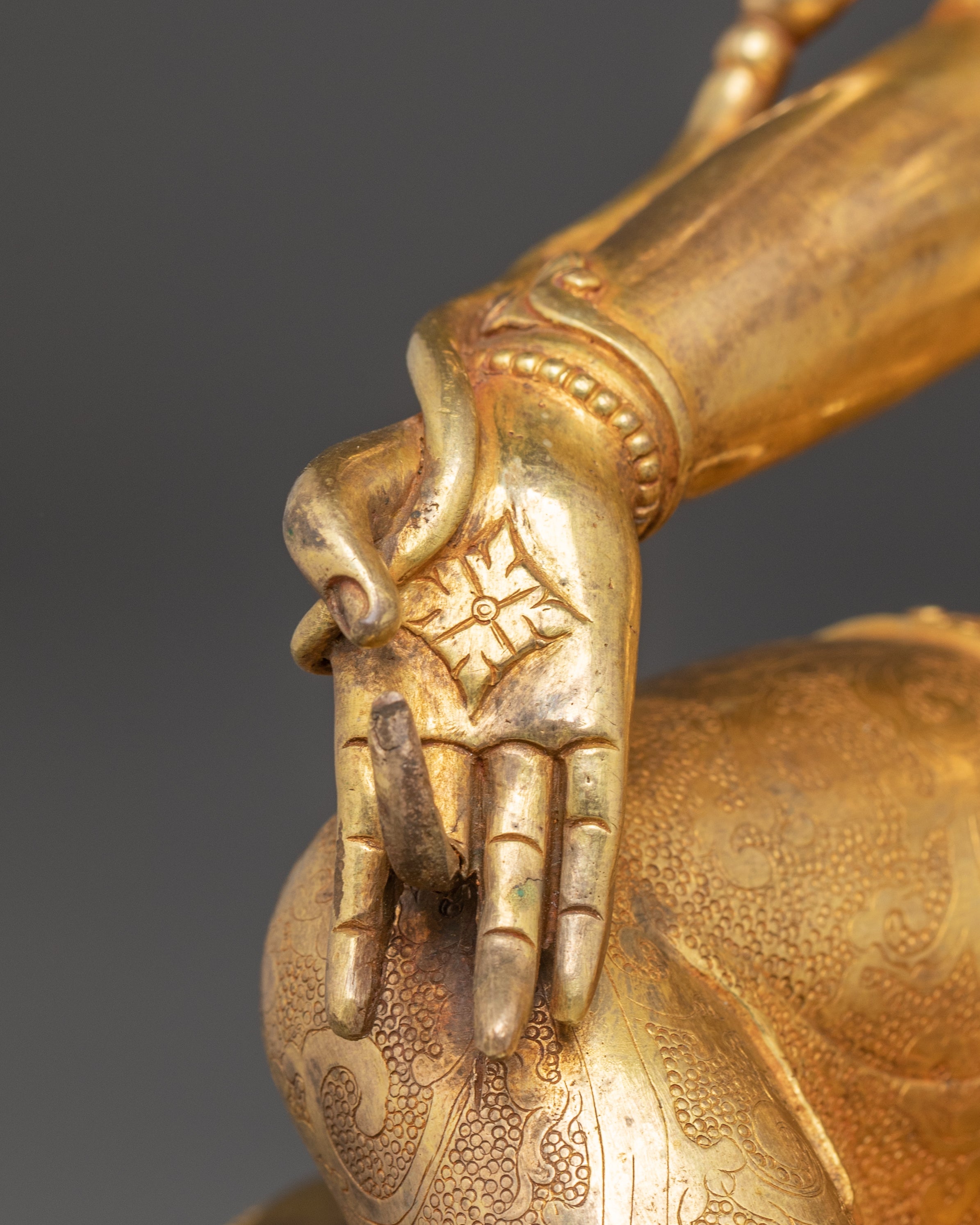 Handmade Golden Statue of Mother Shyama Tara | Symbol of Liberation