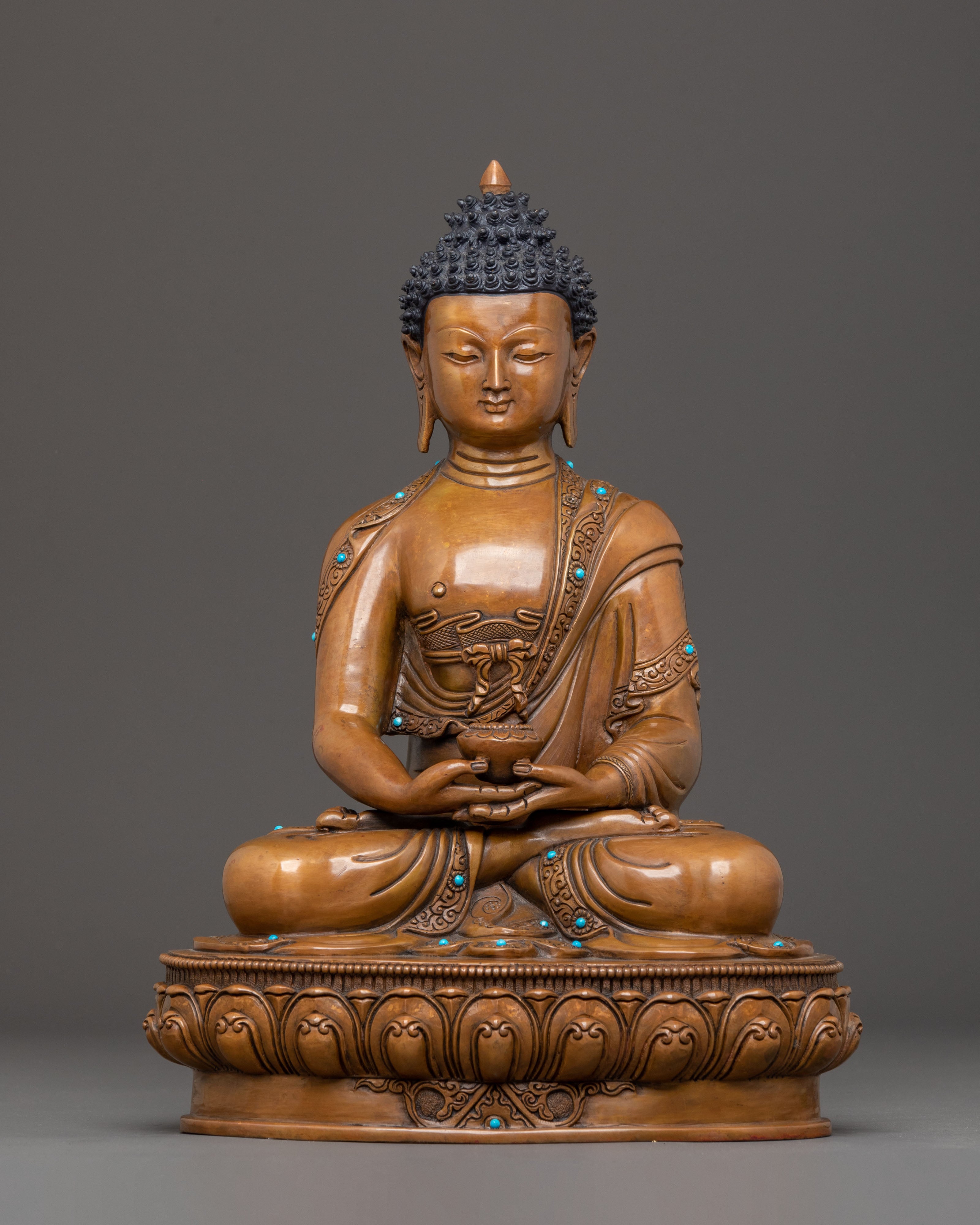 Handmade Statue of Amitabha Buddha for Altar Decor
