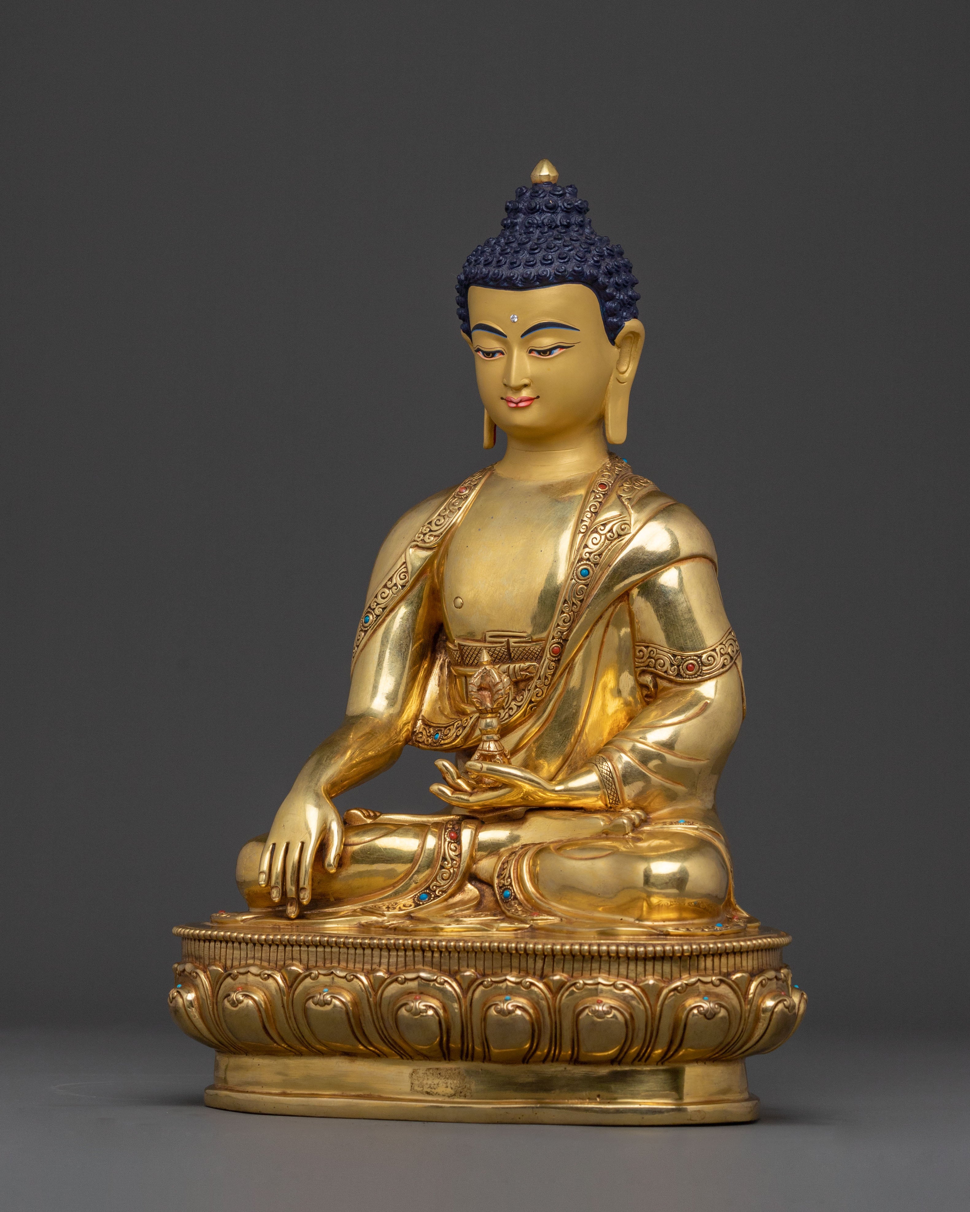 Mitrugpa Sacred Buddha Statue with Antique Finish