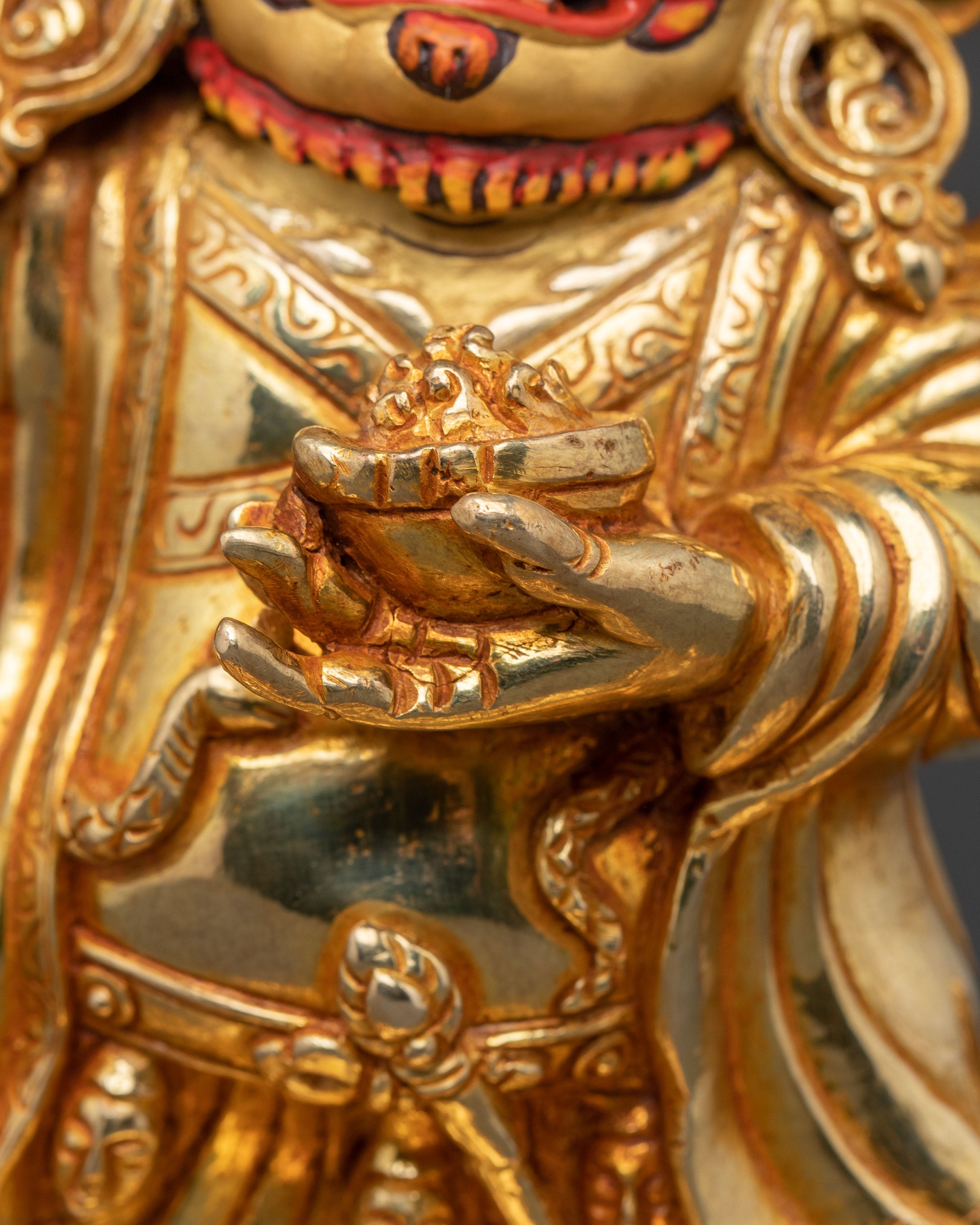 Mahakala Bernagchen Statue | Gilded Copper Art