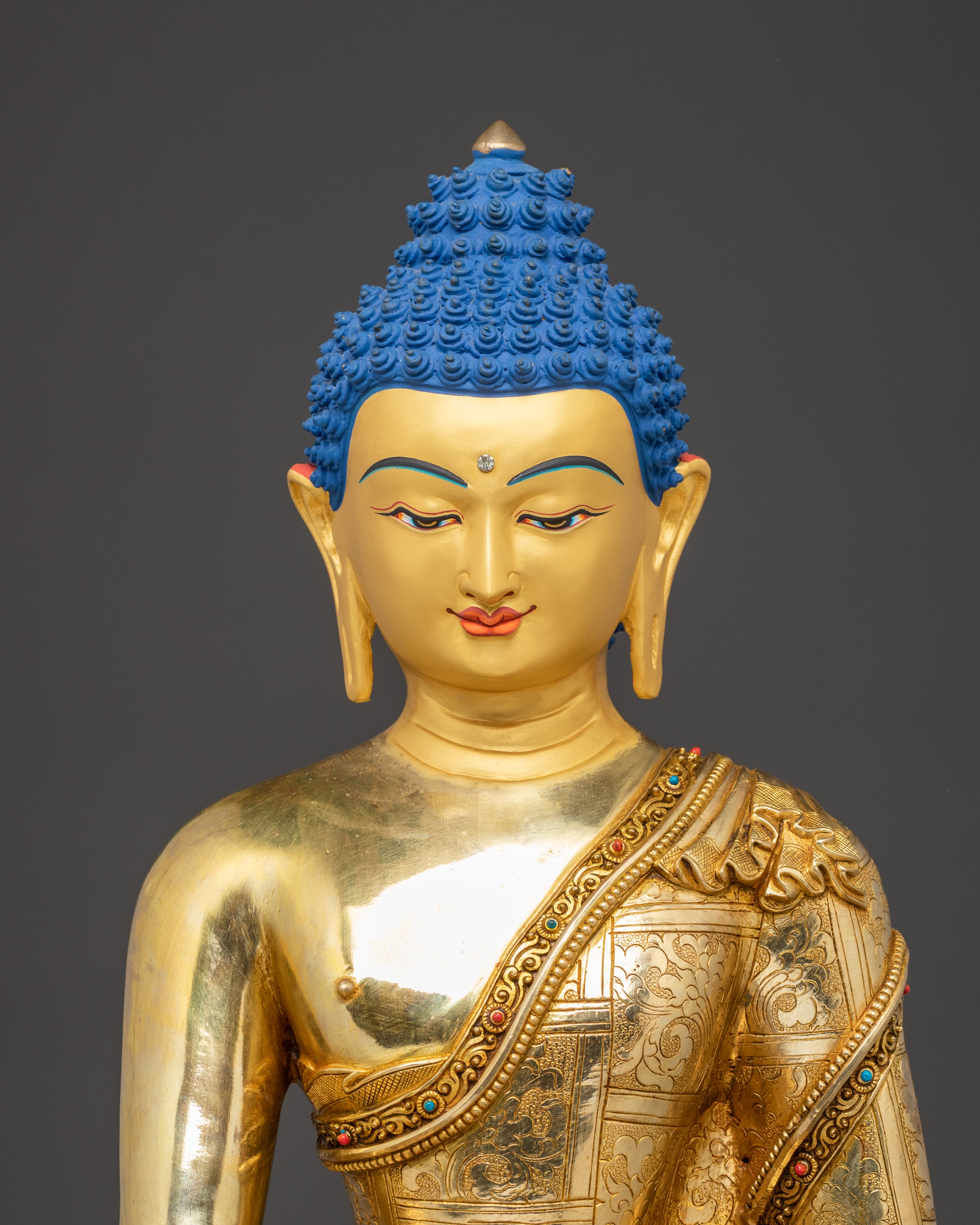 Handmade Shakyamuni Buddha Sculpture: Symbol of Wisdom