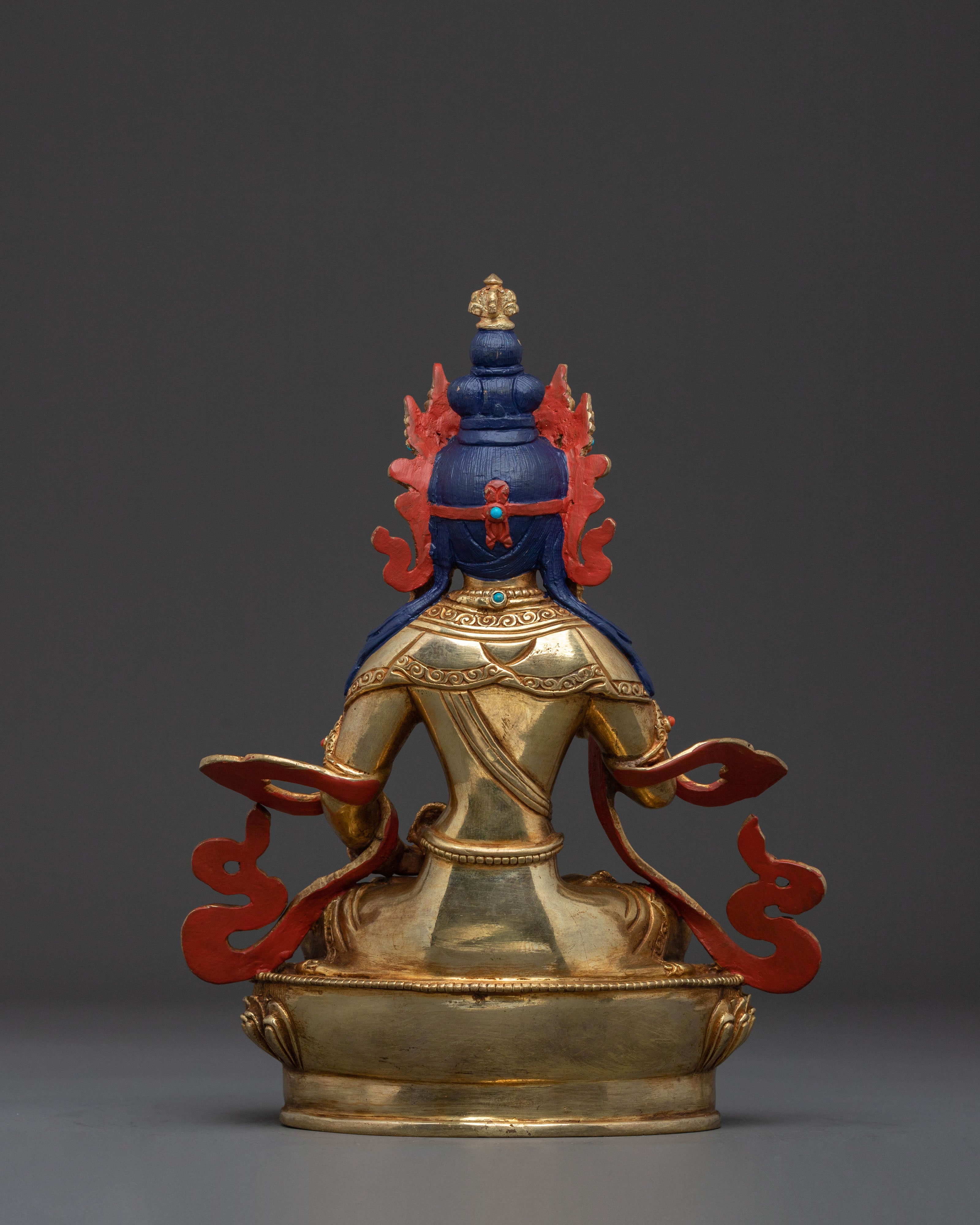 Vajrasattva Statue | 24K Gold Gilded Figurine