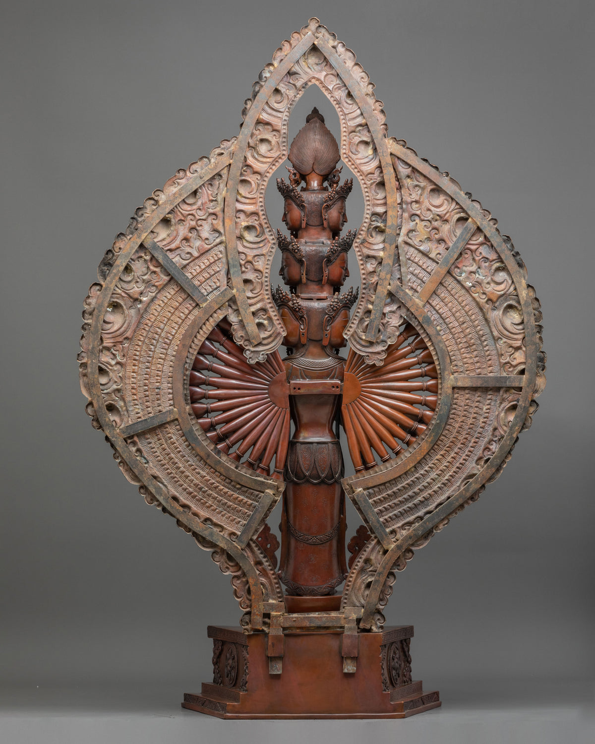 1000 Armed Chenrezig Oxidized Sculpture
