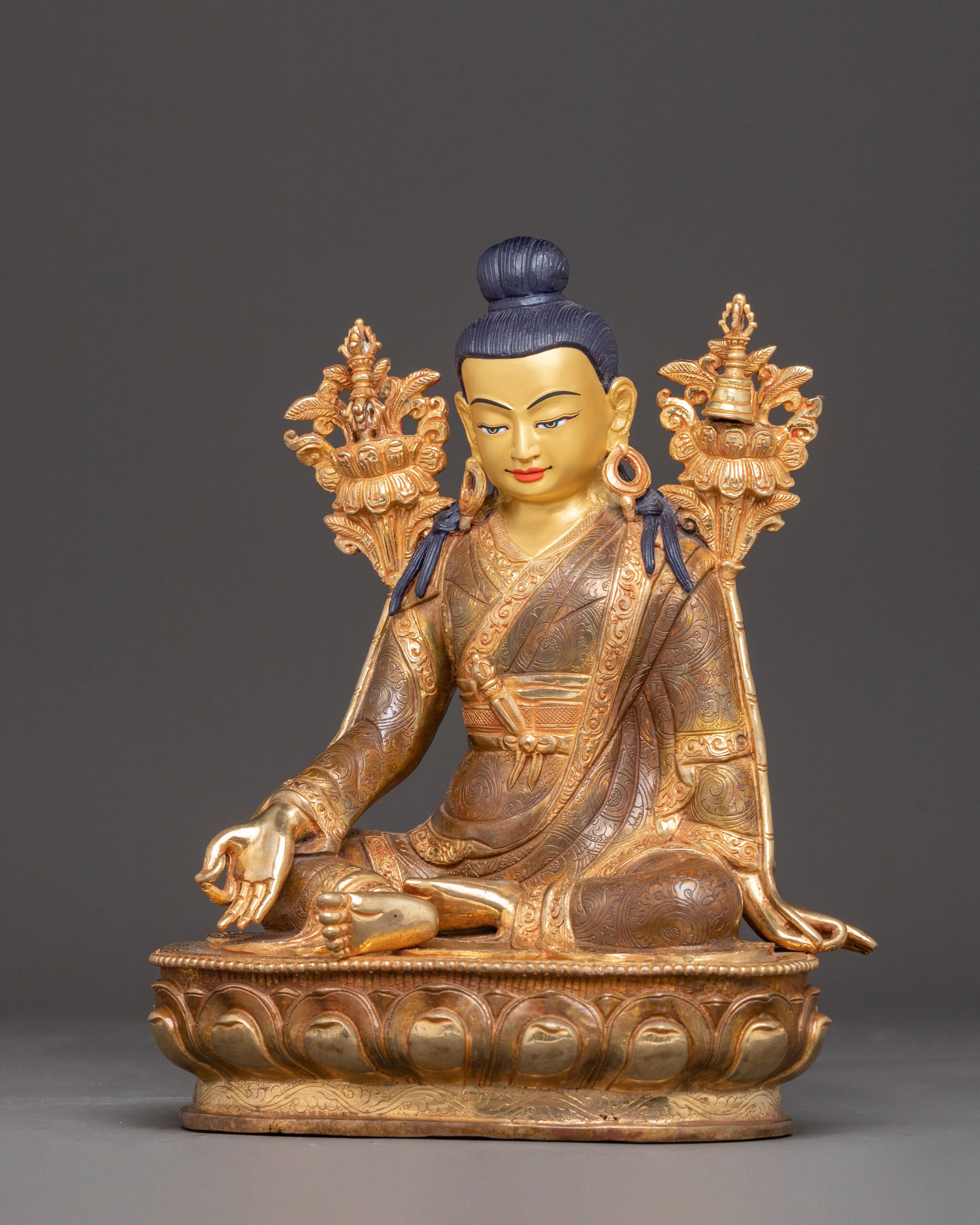 Lineage Masters Statue Set | Long Chengpa, Jigme Lingpa, & Karmapa