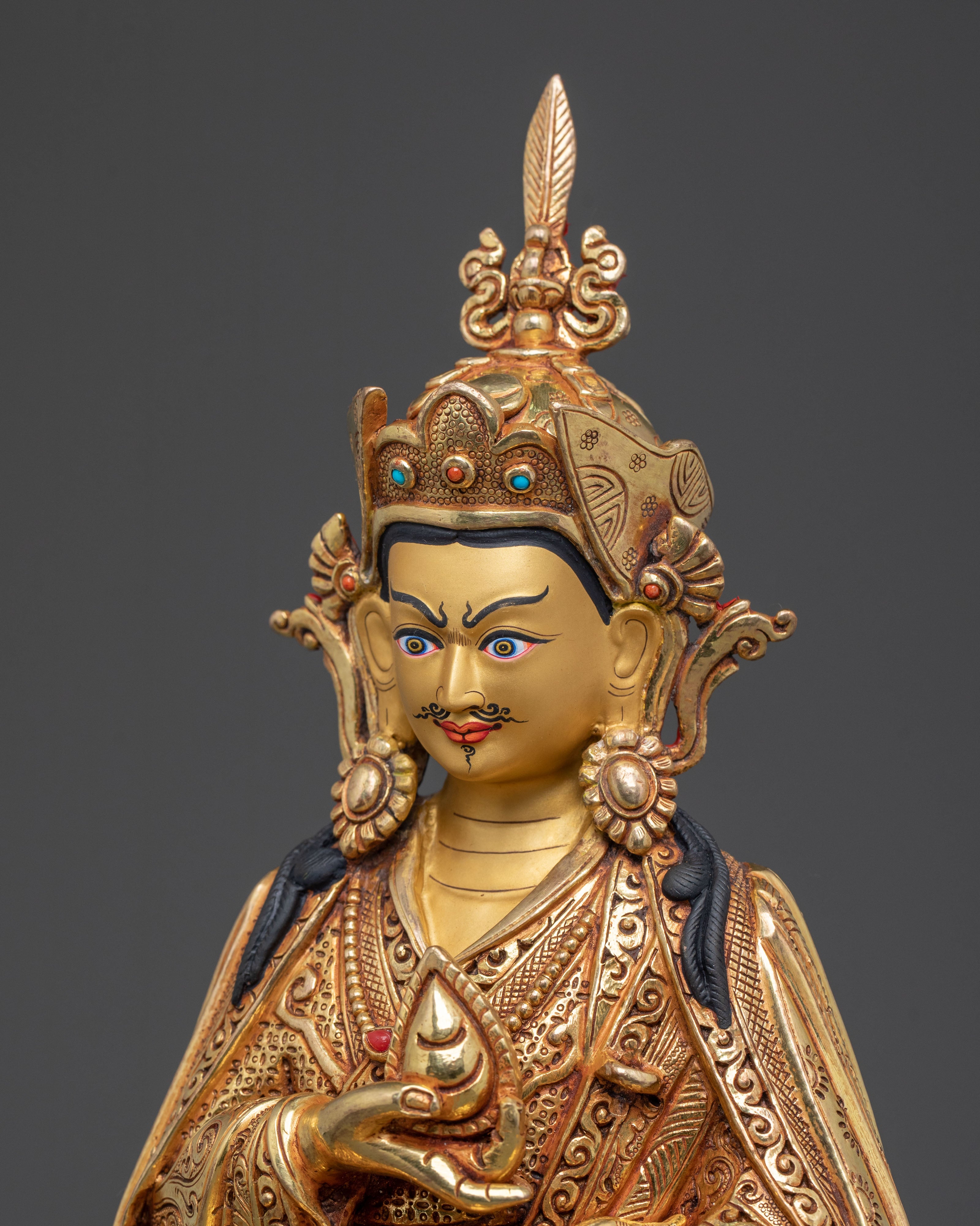 Handmade Guru Norla Statue | Buddhist Master