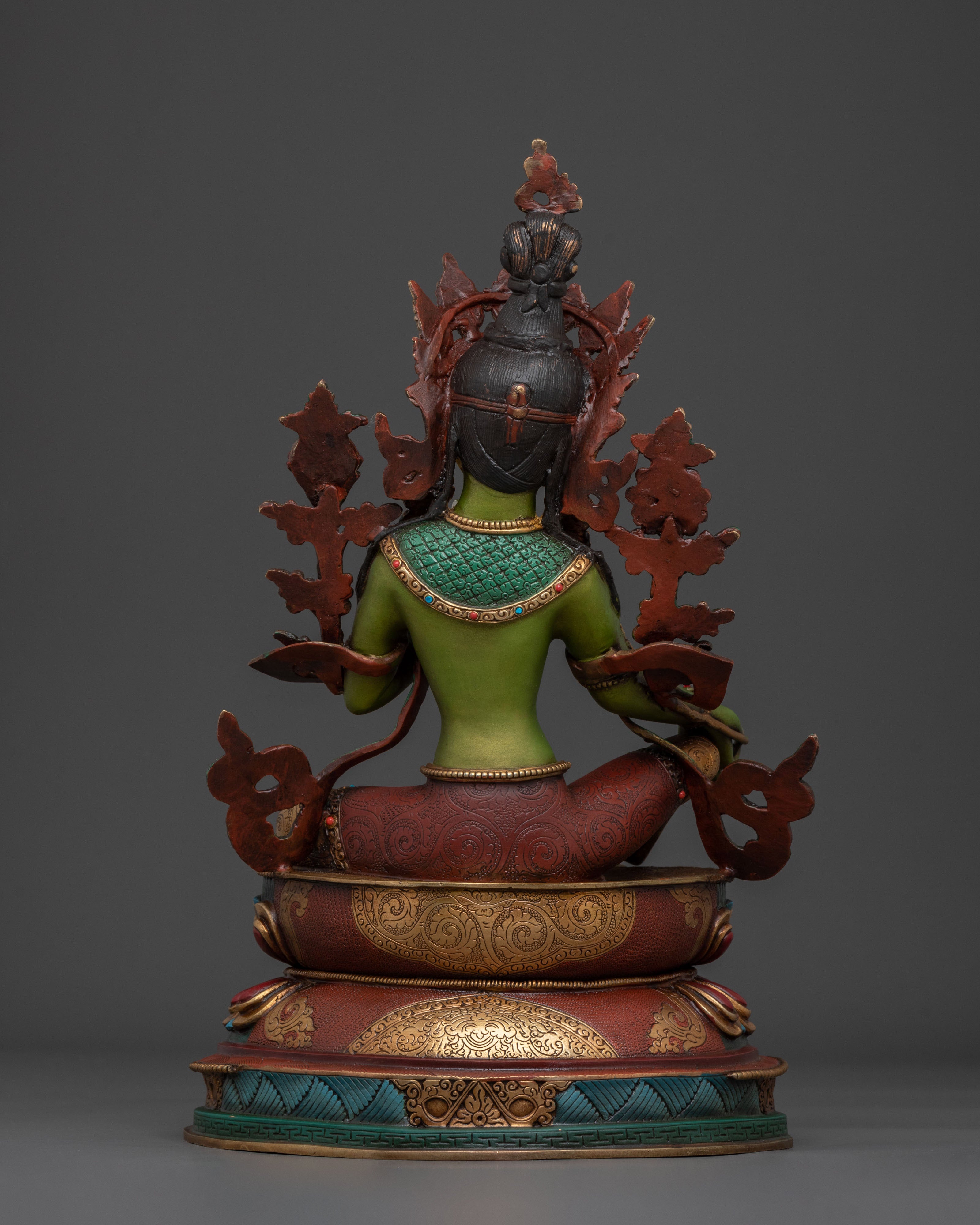 Green Tara Sculpture | Tibetan Protector